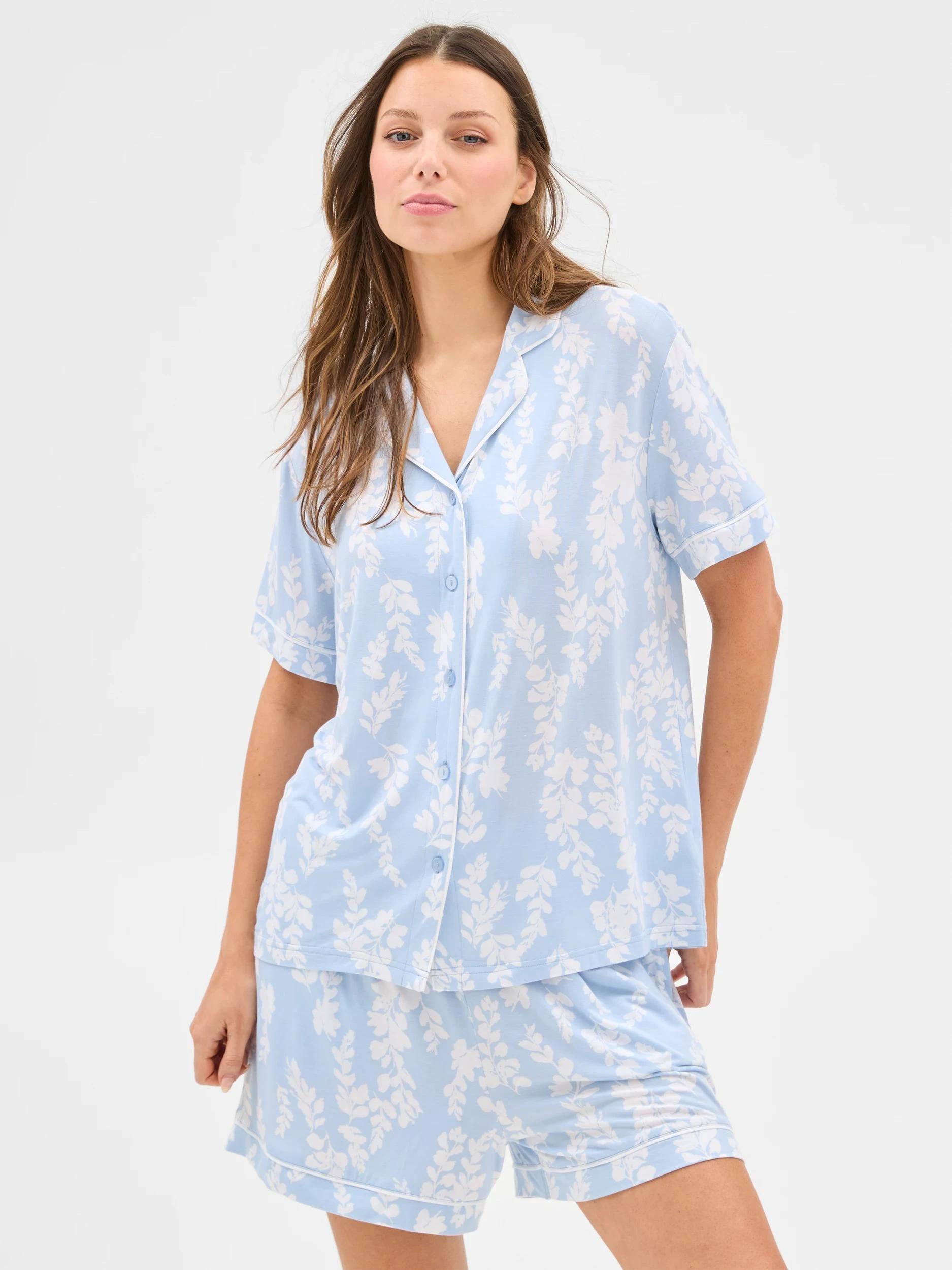 2 Target Woman Soft Comfort Bamboo Pyjama Set BLUE WISTERIA, 2 of 6
