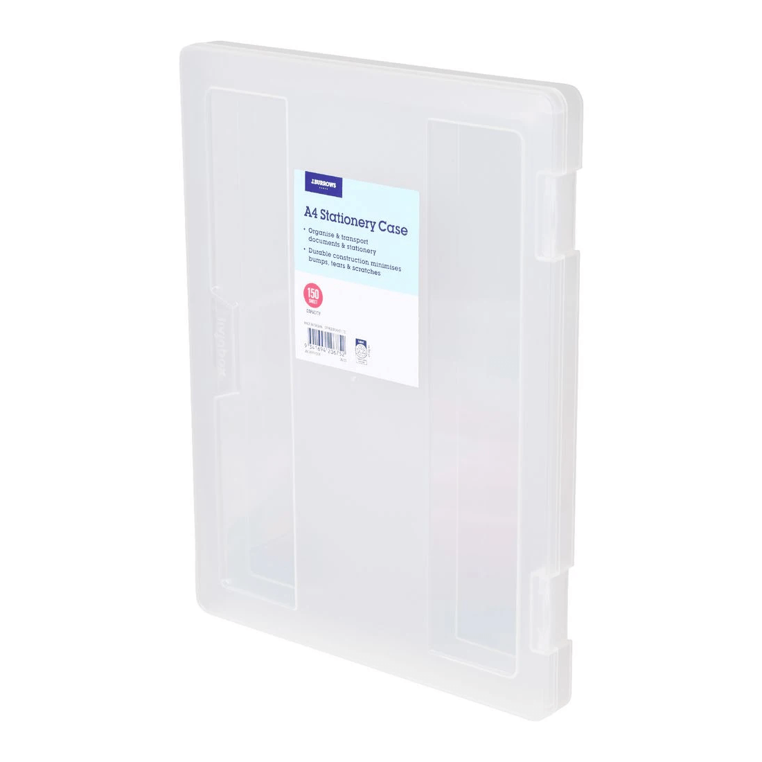 2 J.Burrows Stationery Case A4 Clear, 2 of 3