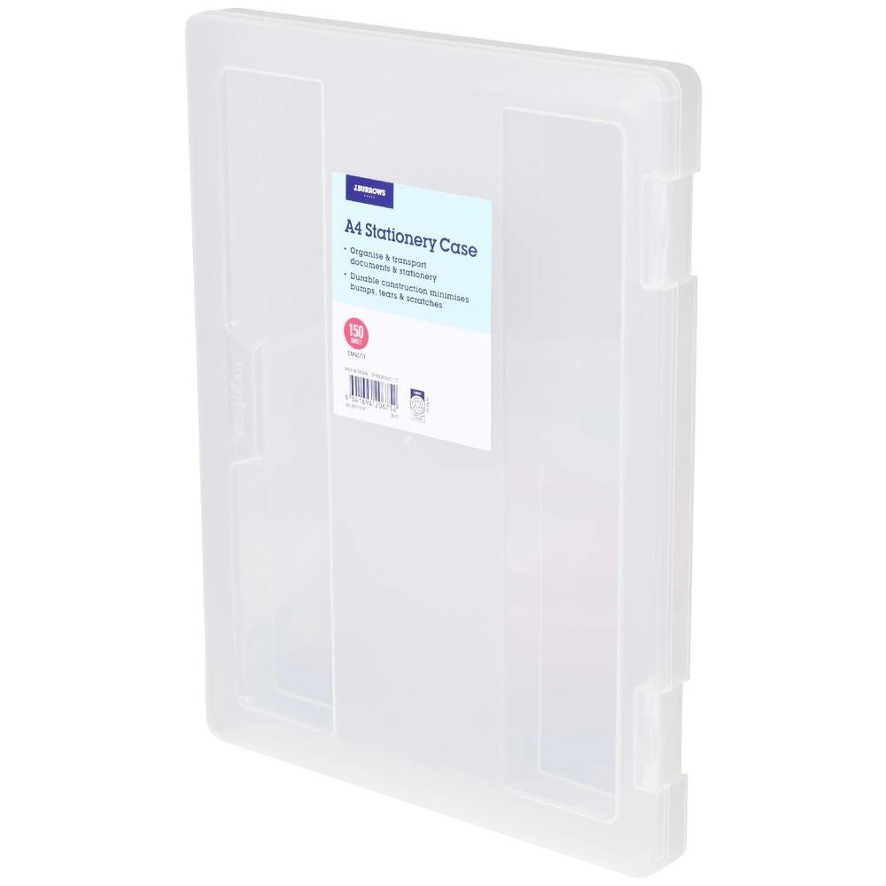 2 J.Burrows Stationery Case A4 Clear, 2 of 3