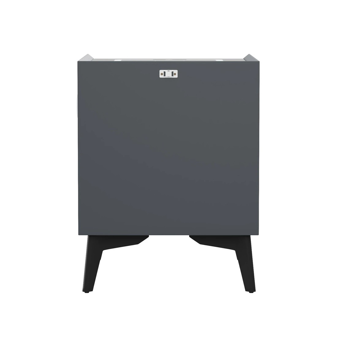 6 Oikiture Set of 2 Smart Bedside Tables Wireless Charging LED Nightstand Drawers - Grey, 6 of 7