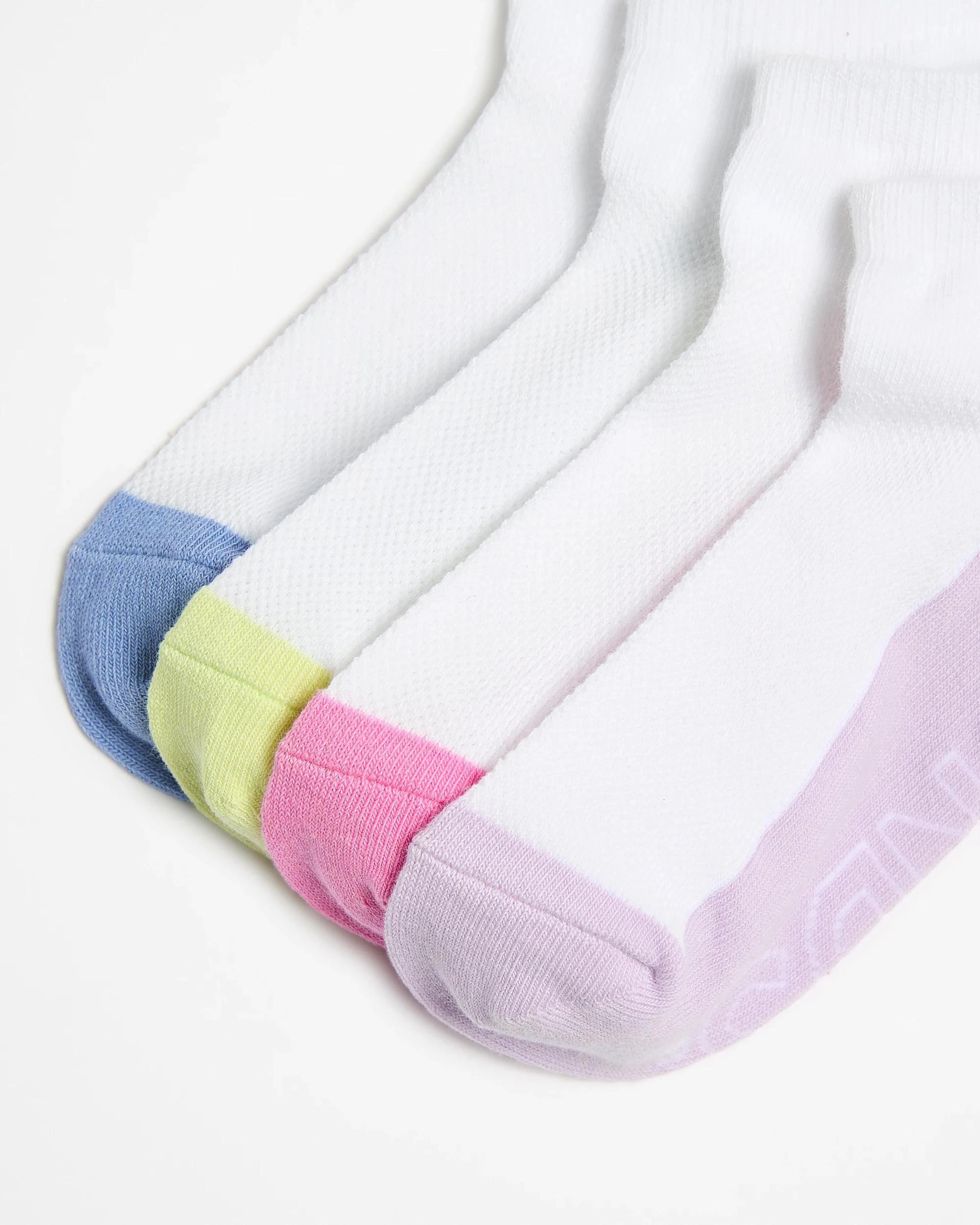 2 Cotton Blend Logo Lightweight Low Cut Socks 4 Pack - Bonds WHITE GIRLS, 2 of 3