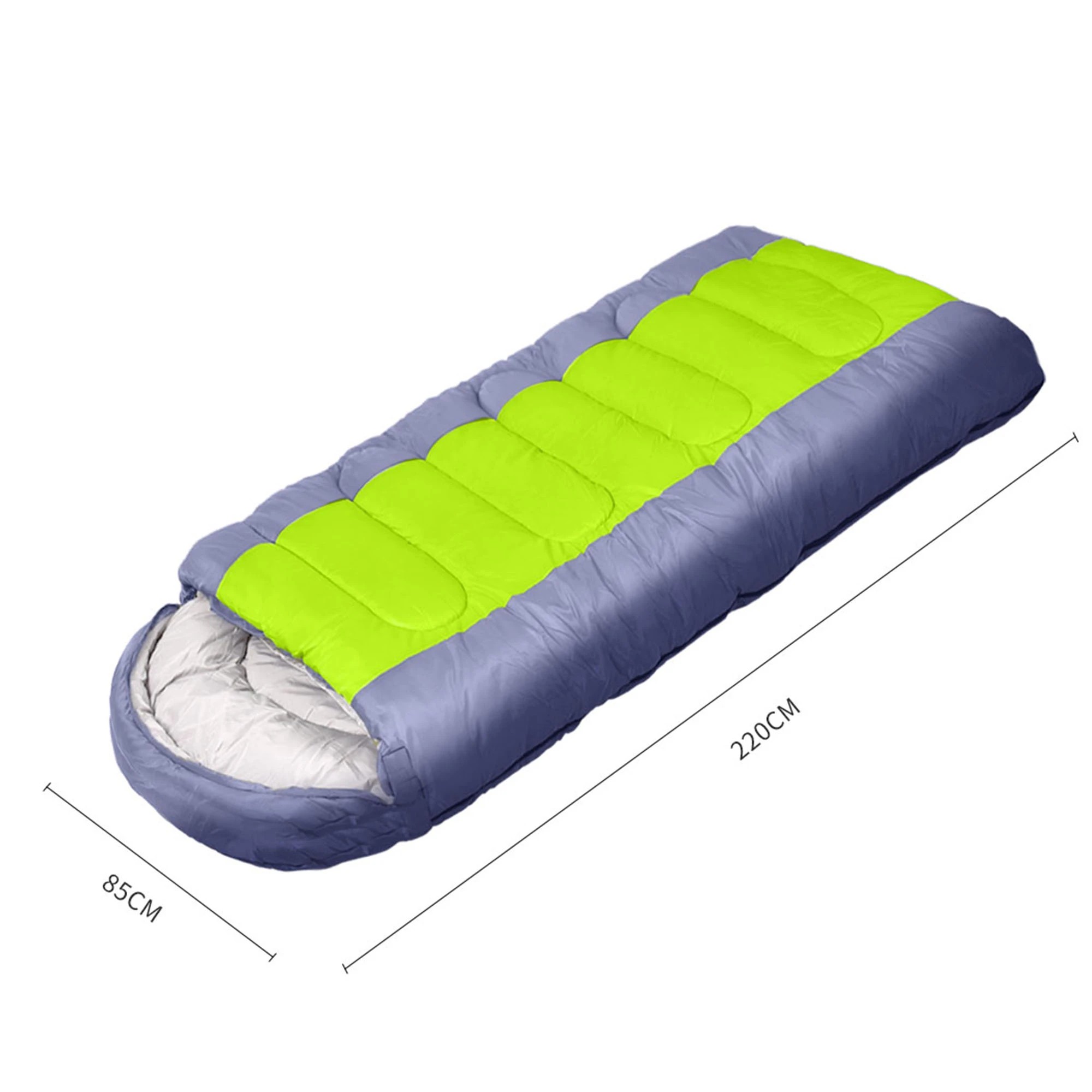 3 Mountview Sleeping Bag Outdoor Camping Single Bags Hiking Thermal Winter -20℃ - Green, 3 of 6