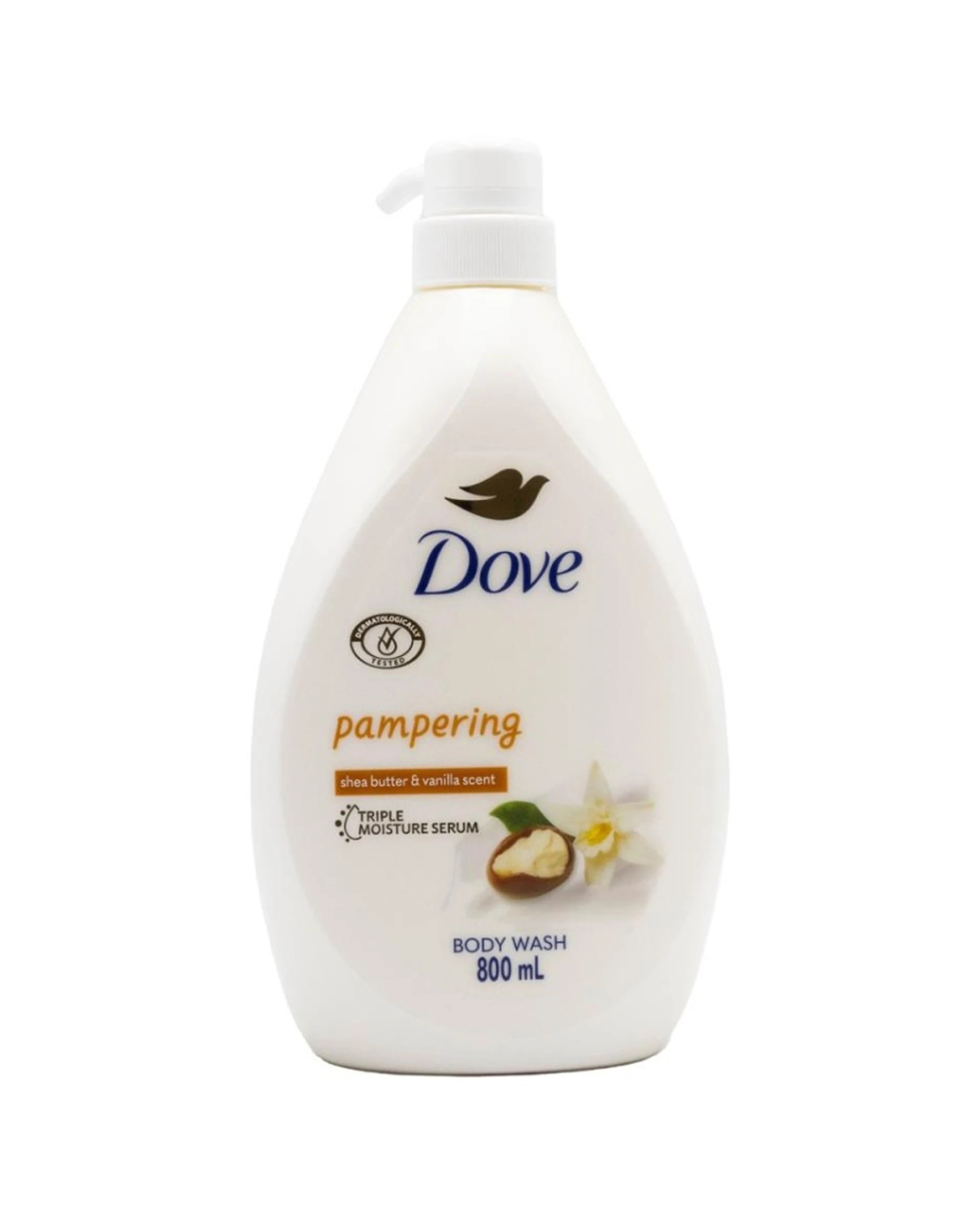2 Dove 6pk Pampering Body Wash W Shea Butter And Vanilla Scent 800ml - White, 2 of 3