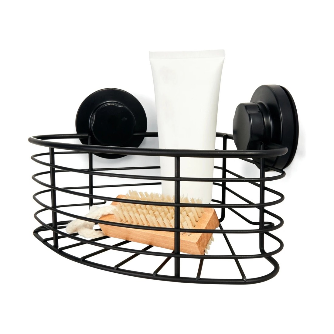 1 Black Suction Corner Caddy, 1 of 7
