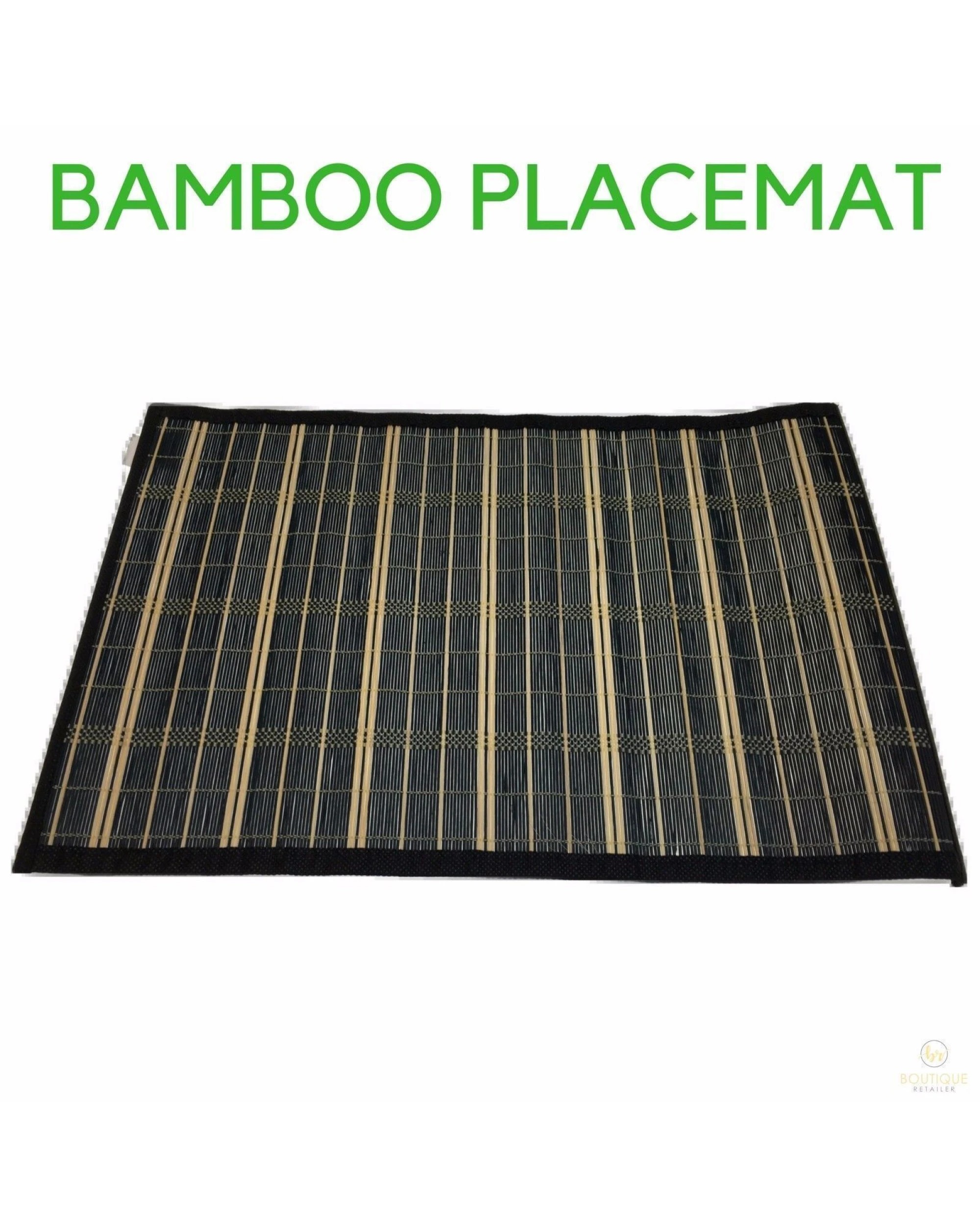 5 BR Home Bamboo Placemats for Dinner Table Decor, 5 of 5