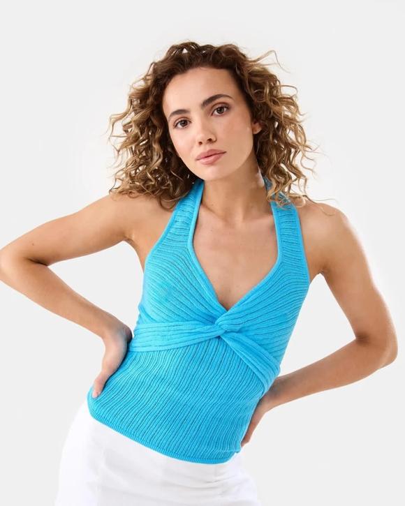 Halter Twist Front Top