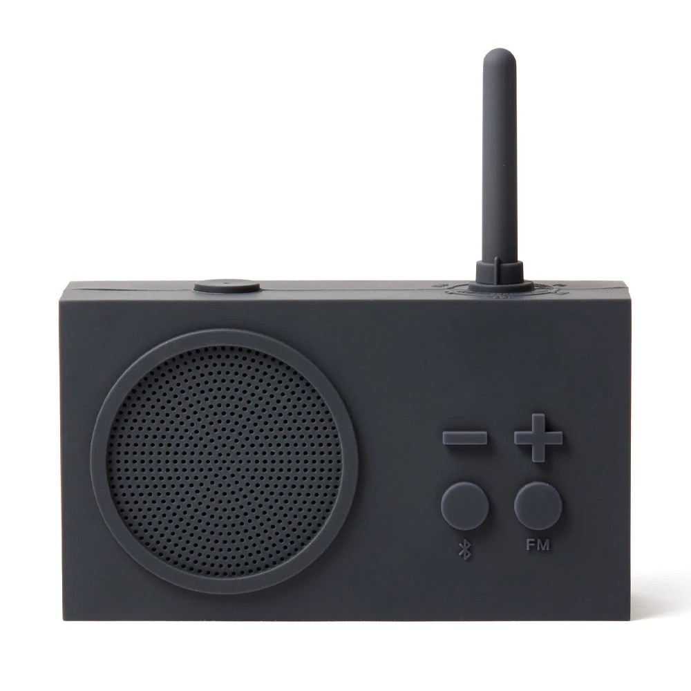 1 Lexon Thykho 3 Fm Radio & Bluetooth Speaker - Grey, 1 of 5