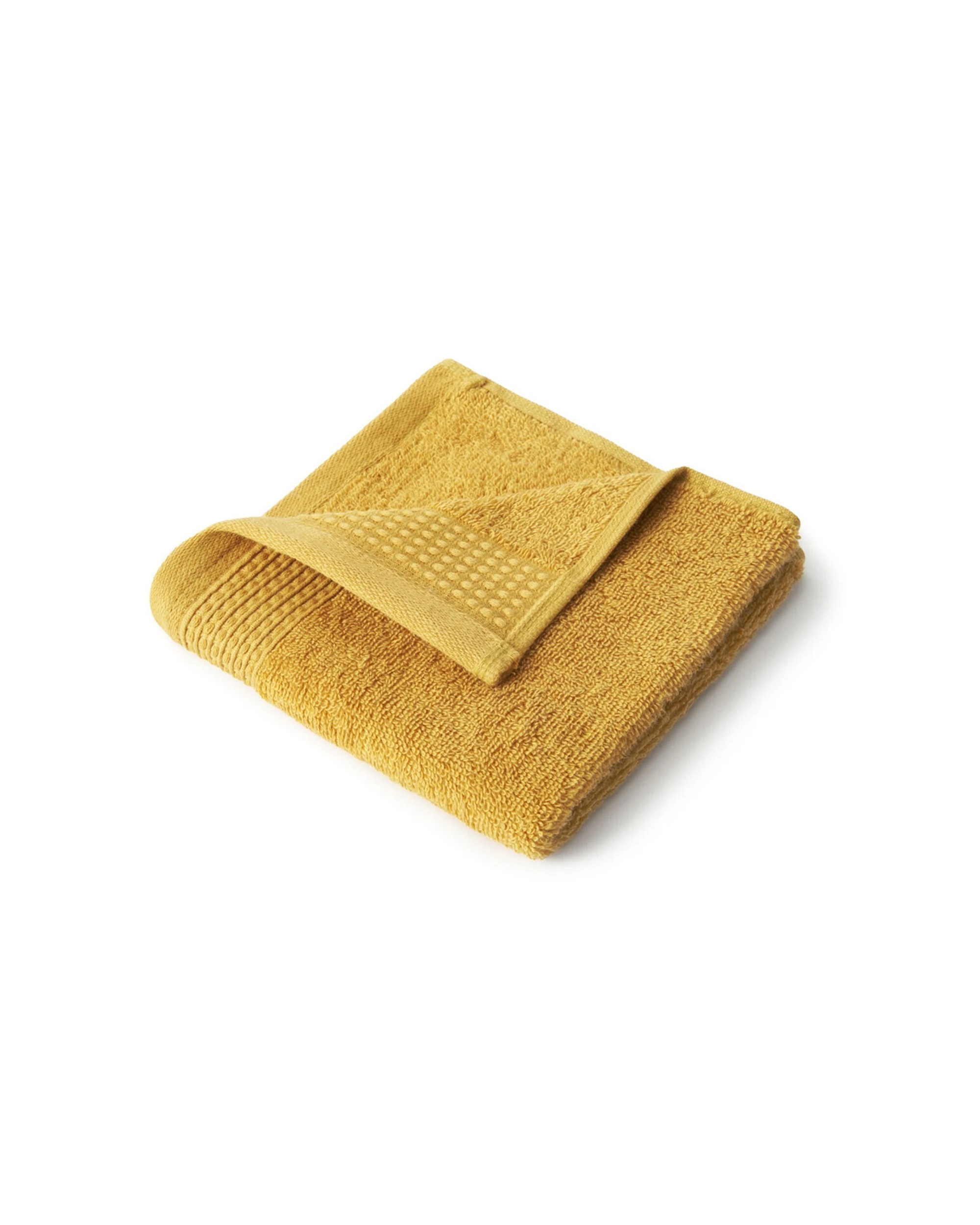 1 Tontine 600gsm Australian Cotton Face Washer 33x33cm - Yellow, 1 of 3