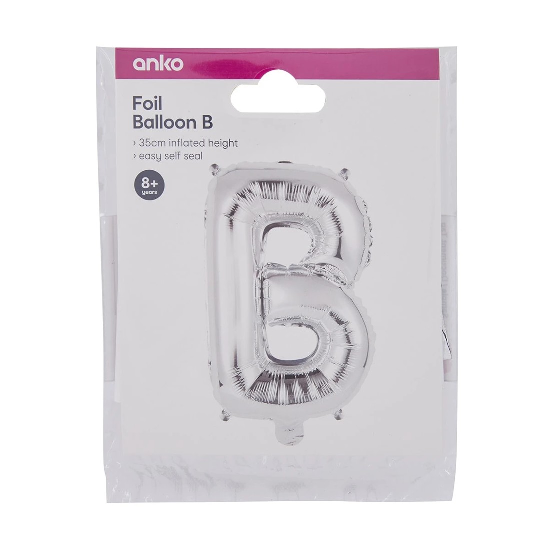 4 Foil Balloon - Letter B, 4 of 4