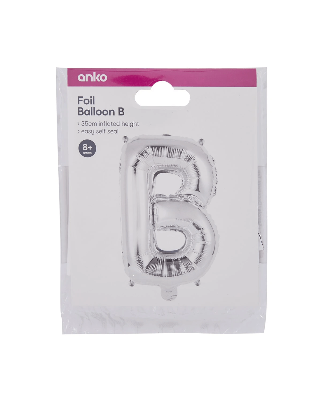 4 Foil Balloon - Letter B, 4 of 4