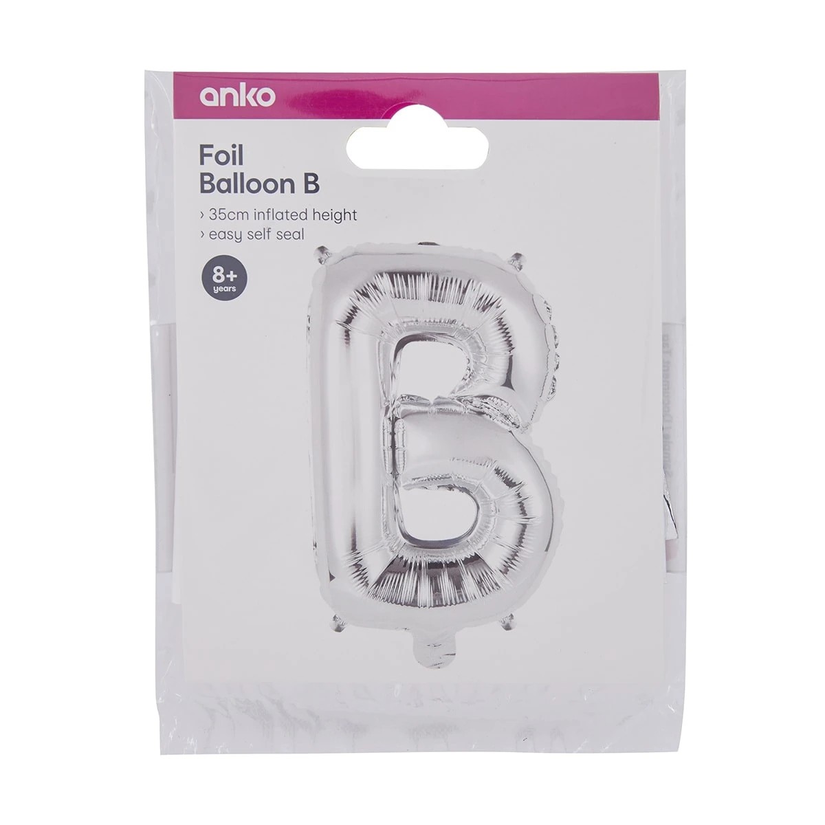 4 Foil Balloon - Letter B, 4 of 4