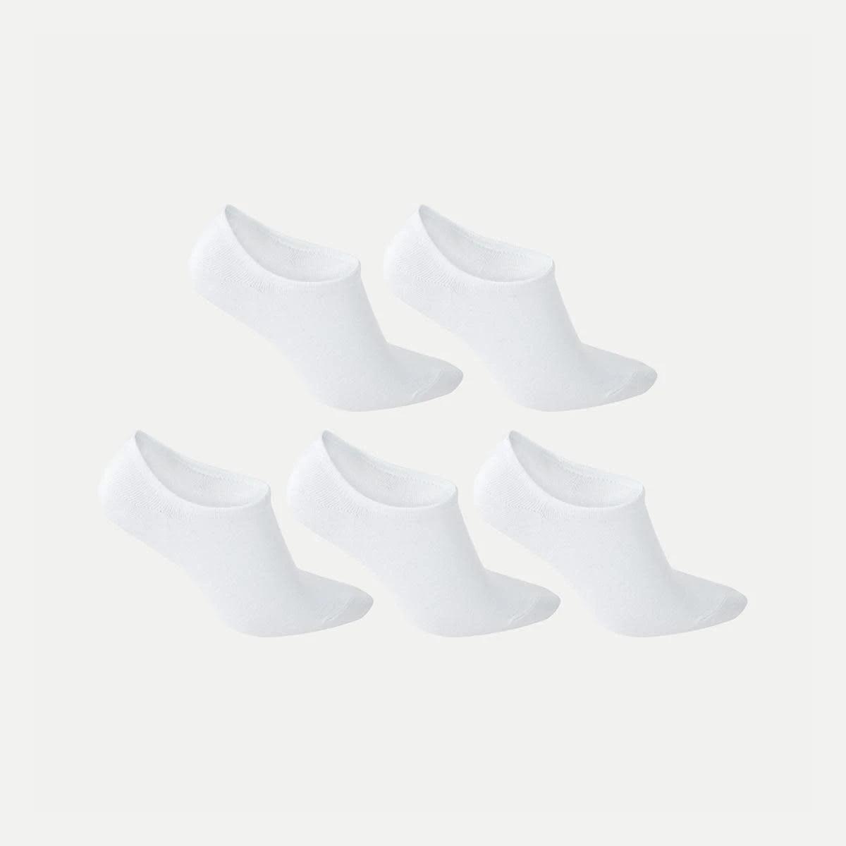 2 5 Pack No Show Sports Socks WHITE, 2 of 3