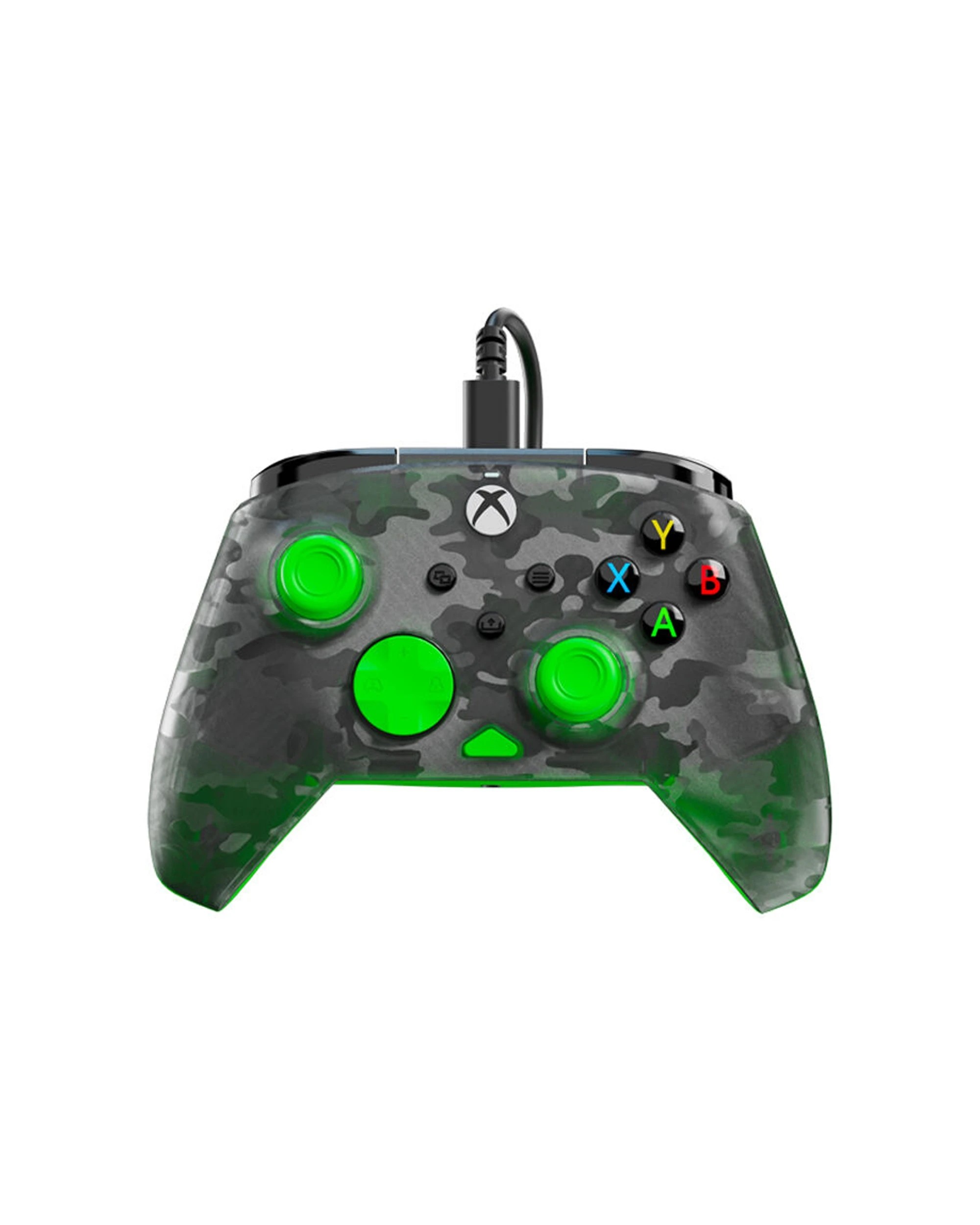 1 Turtle Beach Rematch Core Xbox Wired Controller 8ft 2.5m USB Dual Rumble - Green, 1 of 7