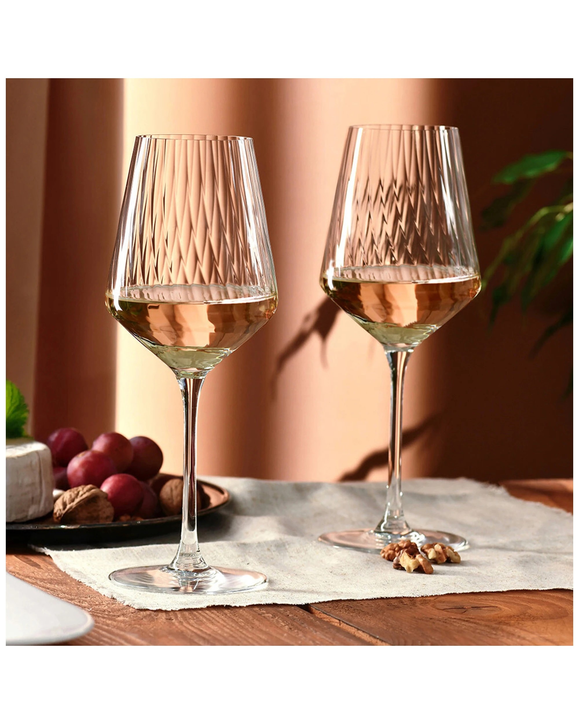 2 Krosno Crystal Wine Glasses 6 Piece Set 450ml Gift Boxed Made In Poland - Plain, 2 of 7