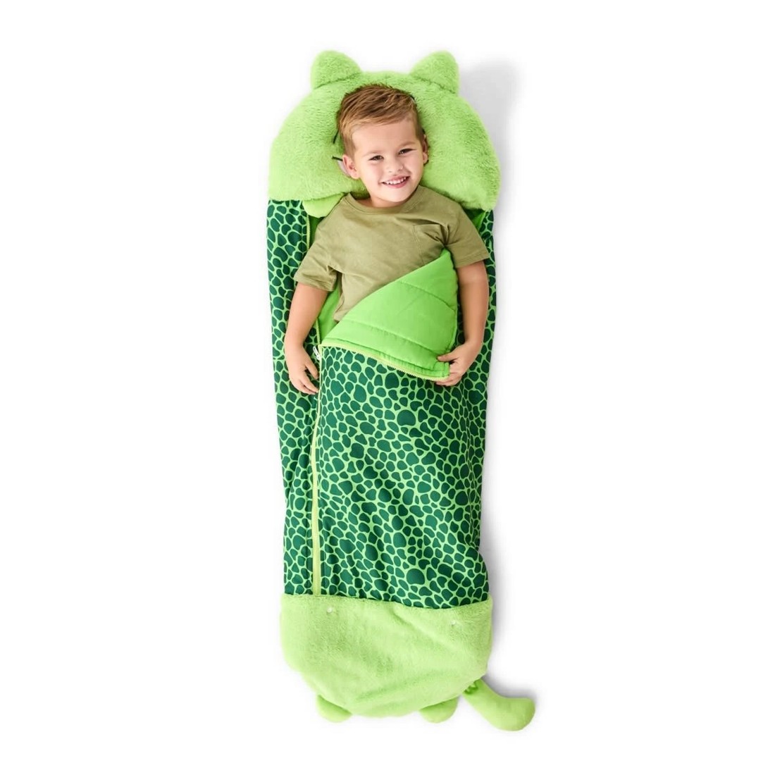 1 Plush Sleeping Bag - Dino, 1 of 10