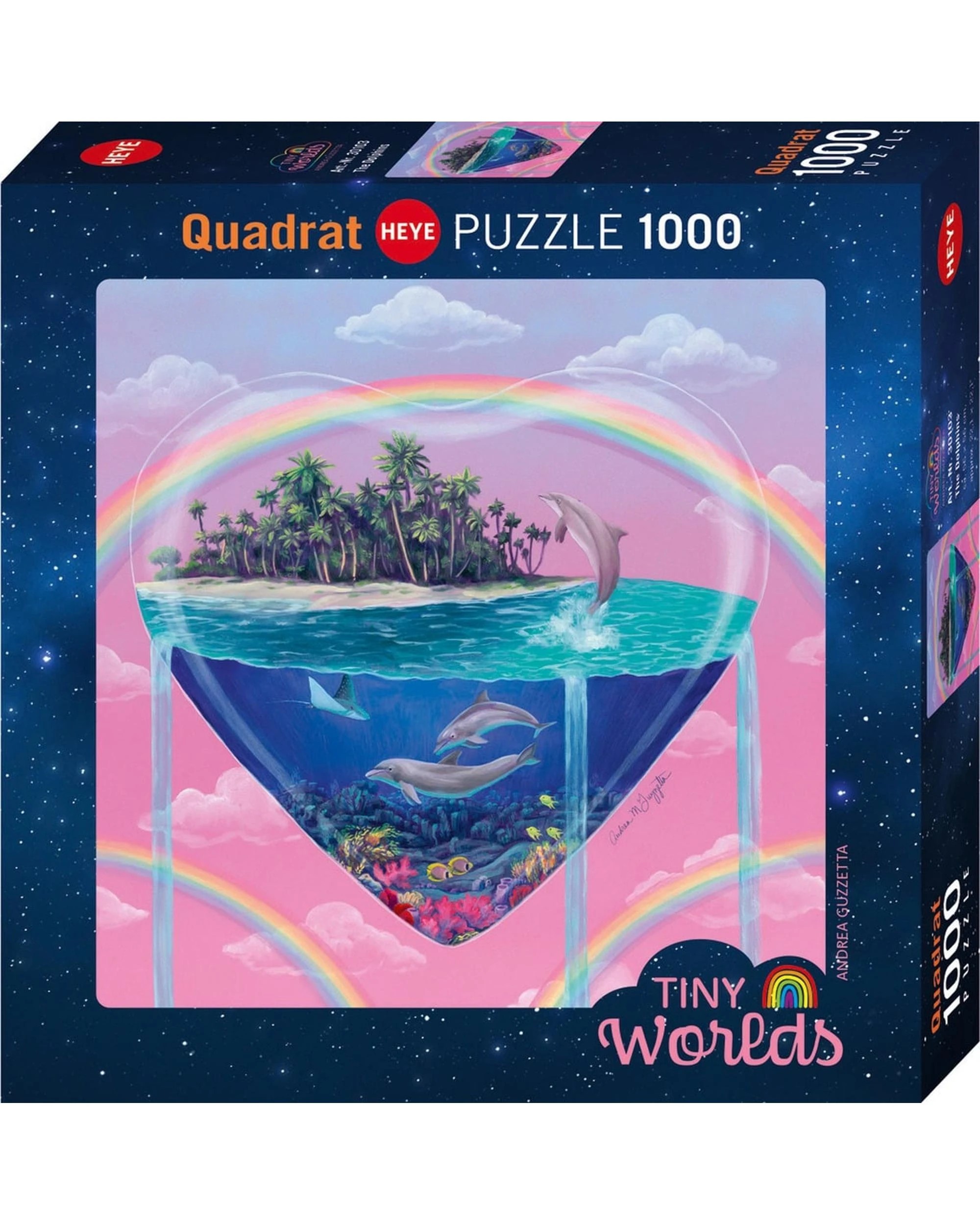 1 Heye Tiny Worlds The Dolphins 1000 Piece Jigsaw Puzzle, 1 of 1