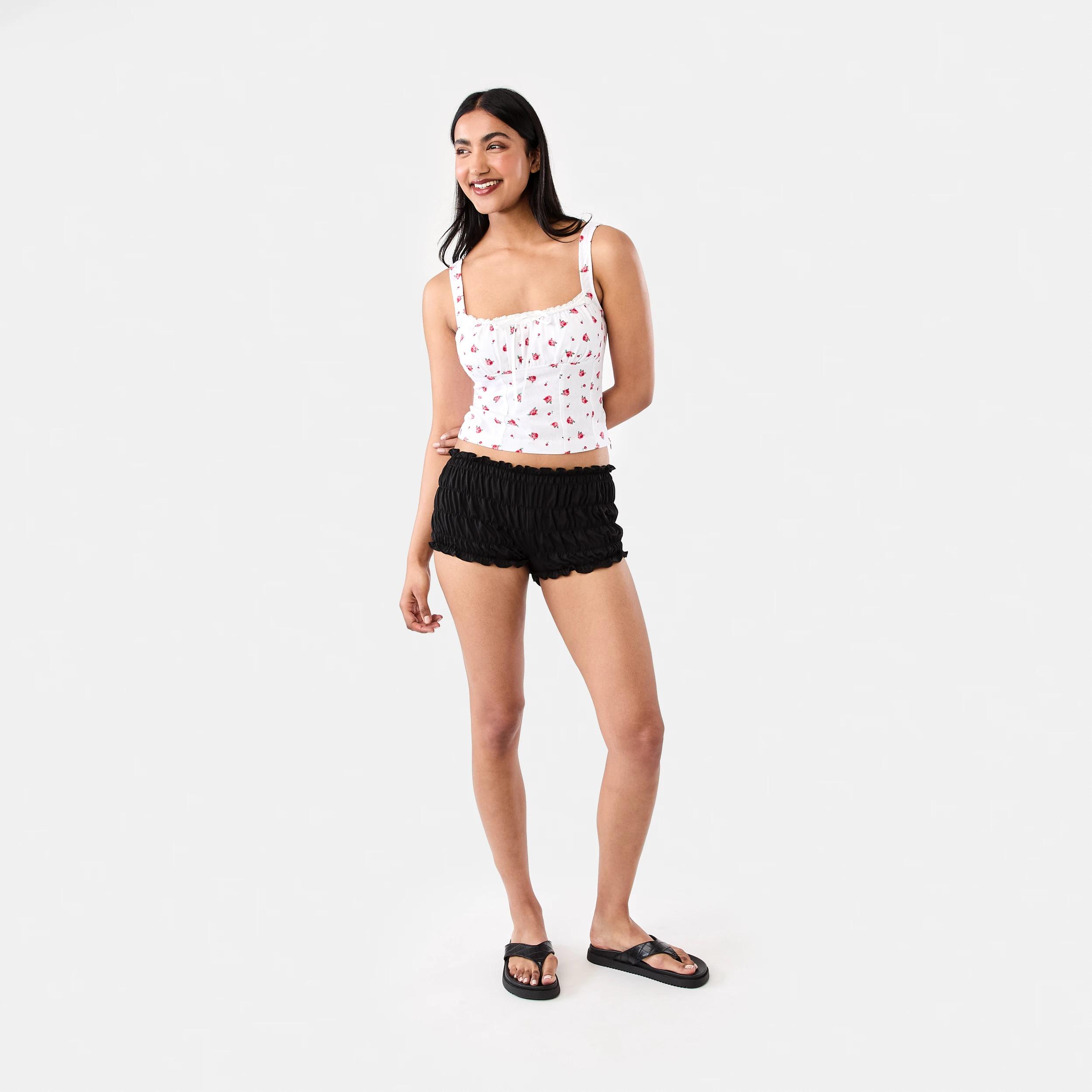 2 Linen Blend Sleeveless Corset Top Rosebud, 2 of 8