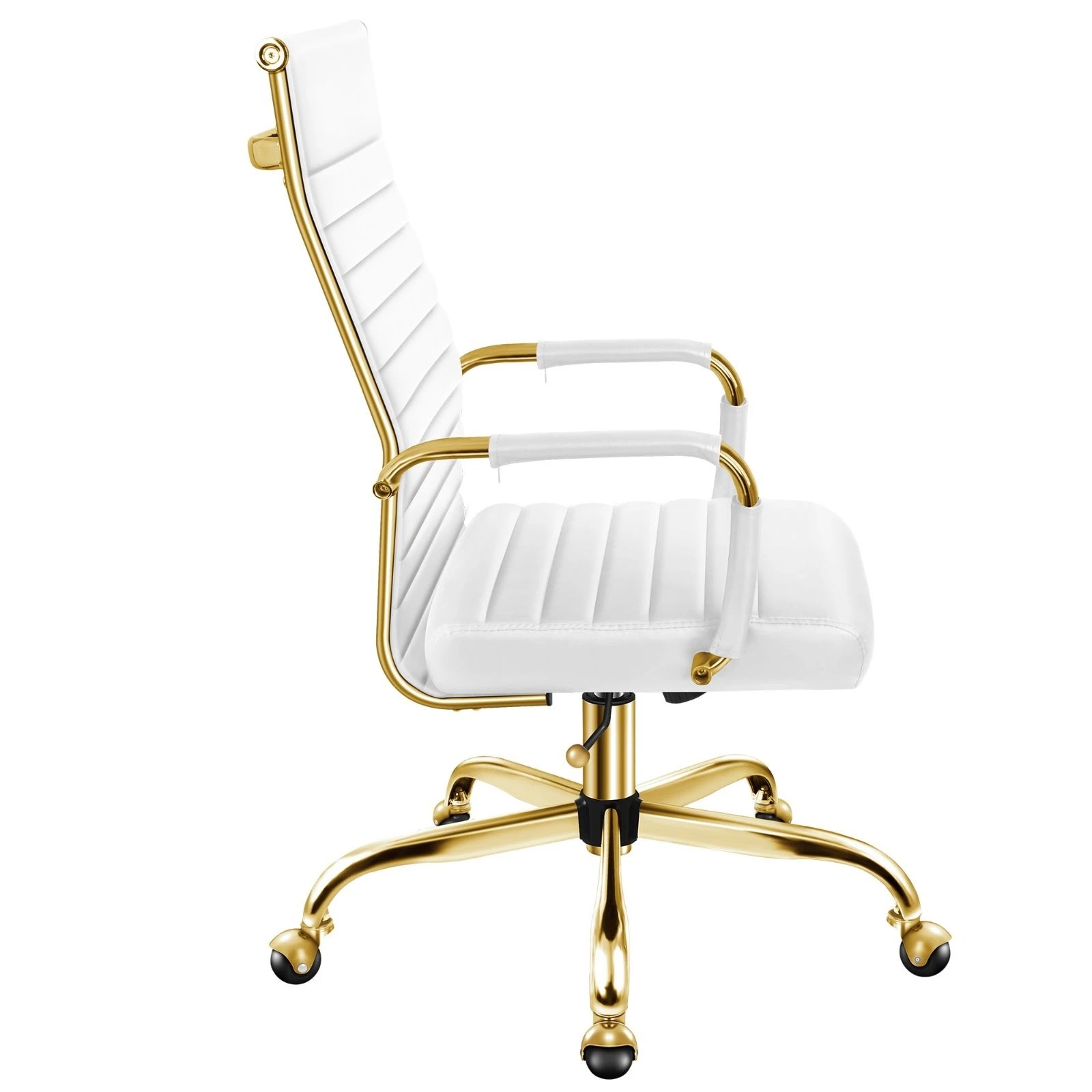 7 Alfordson Office Chair Executive Padded Seat Ergonomic Computer Study Gaming - White, 7 of 10