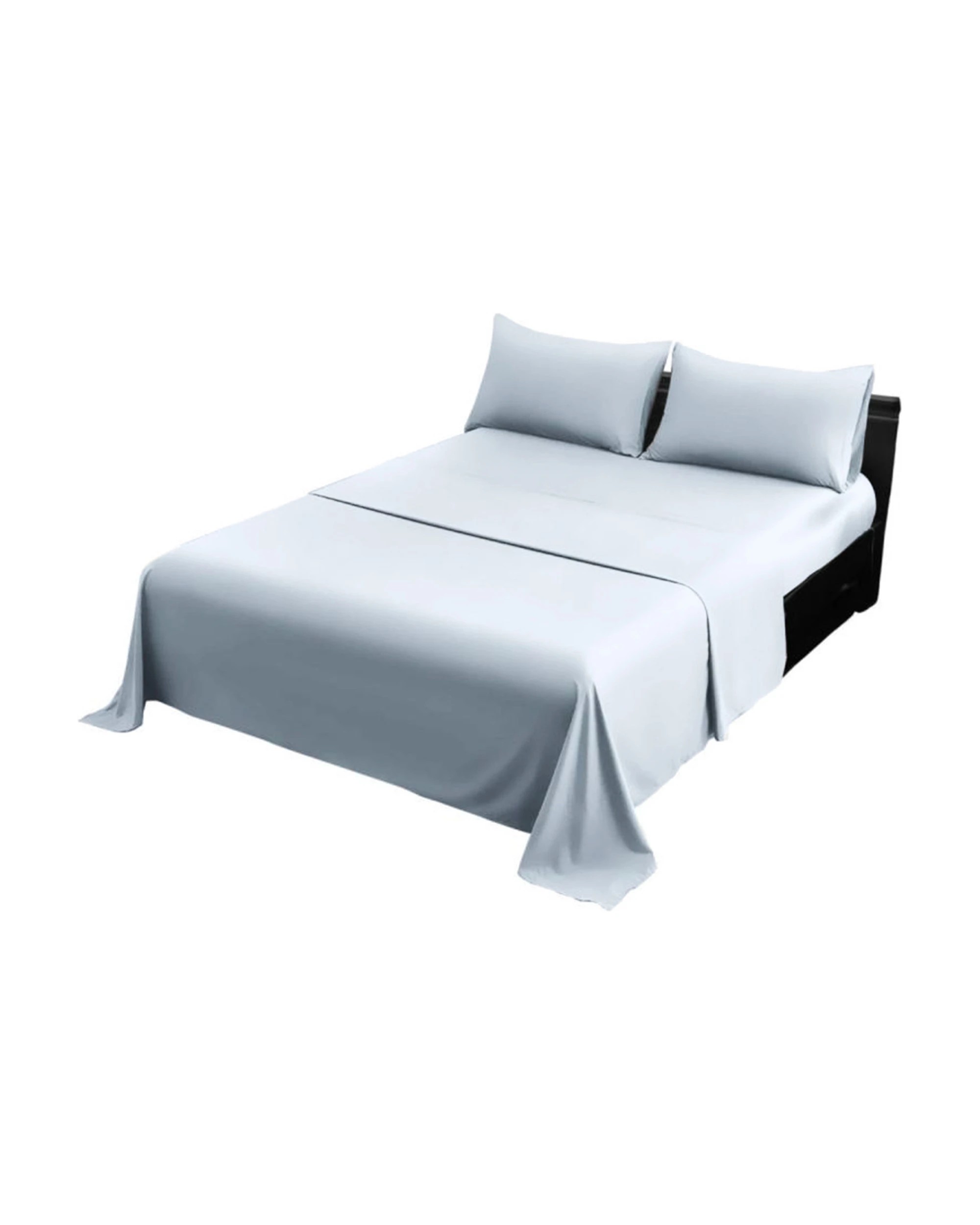 2 Laura Hill 1000 Thread Count Cotton Double Bed Sheet Set 4 Piece Soft Feel Microfibre Blend, 2 of 9