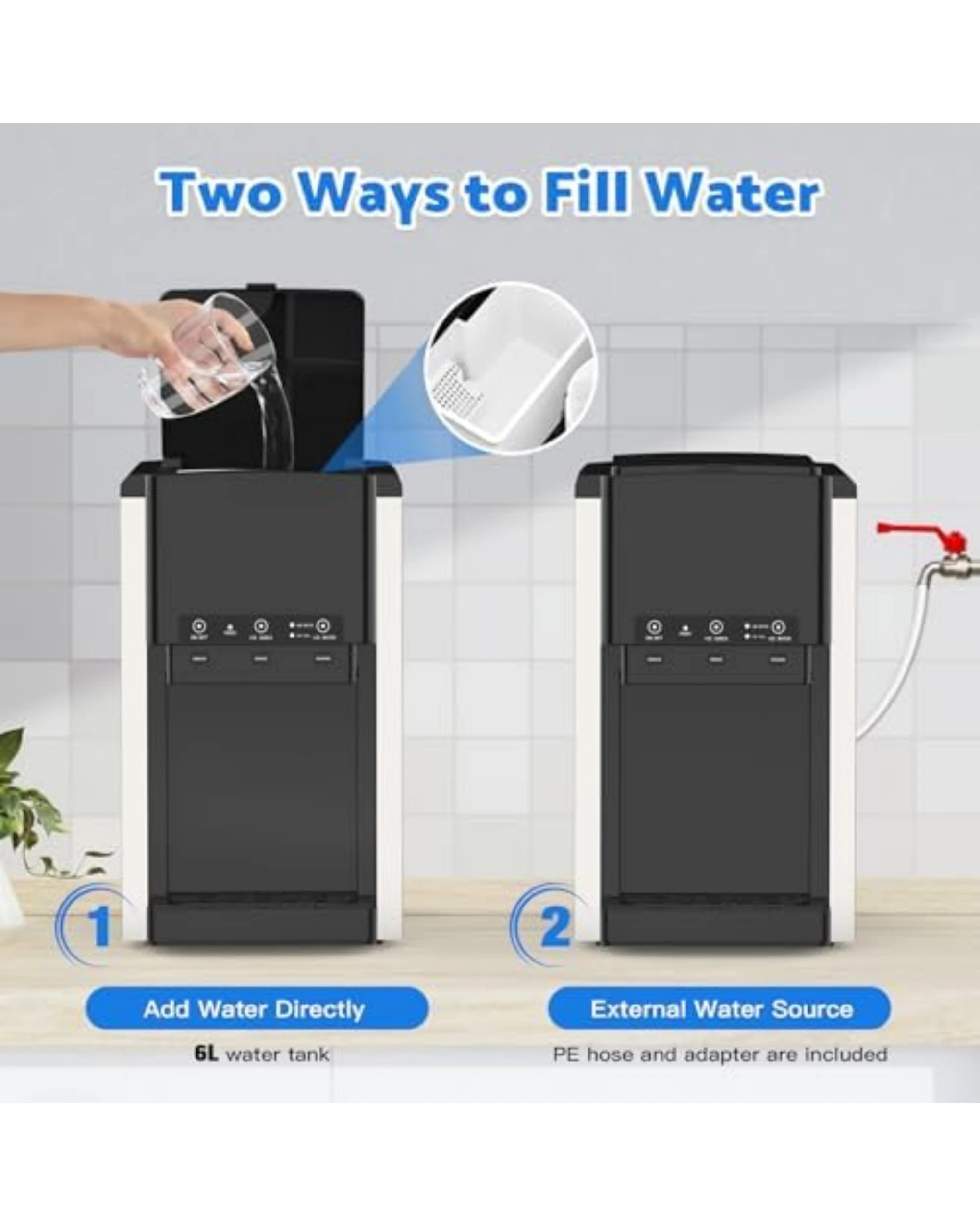 5 Advwin 3-in-1 Countertop Ice Maker Machine With Water Dispenser & Ice Crusher, 5 of 9
