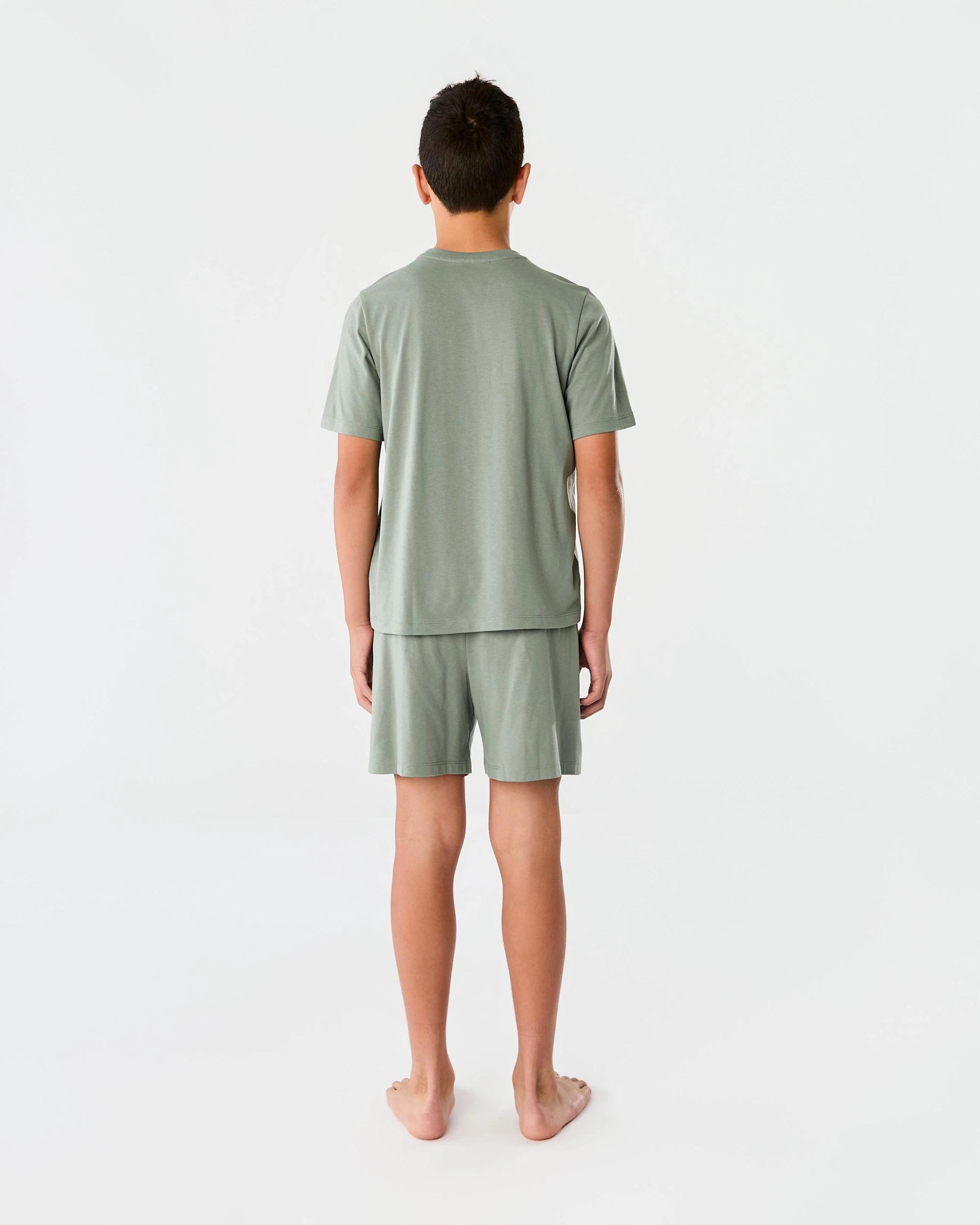 7 Short Sleeve Knit Pyjama Set Grn Tokyo, 7 of 10