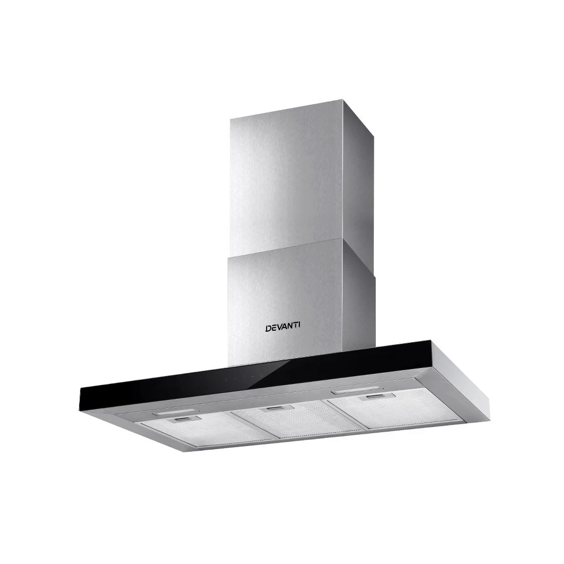 1 Devanti 900mm Range Hood 90cm Rangehood Glass Stainless Steel - Multi, 1 of 2
