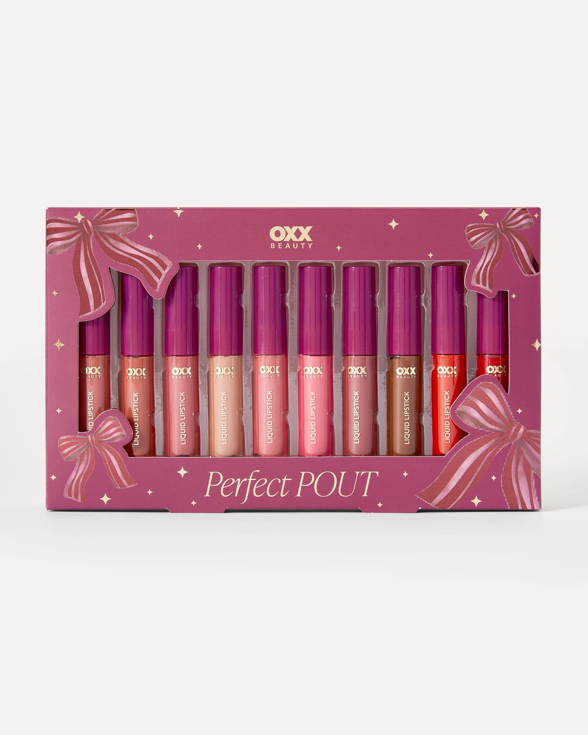 OXX Beauty 10 Piece Liquid Lipstick Set - Kmart