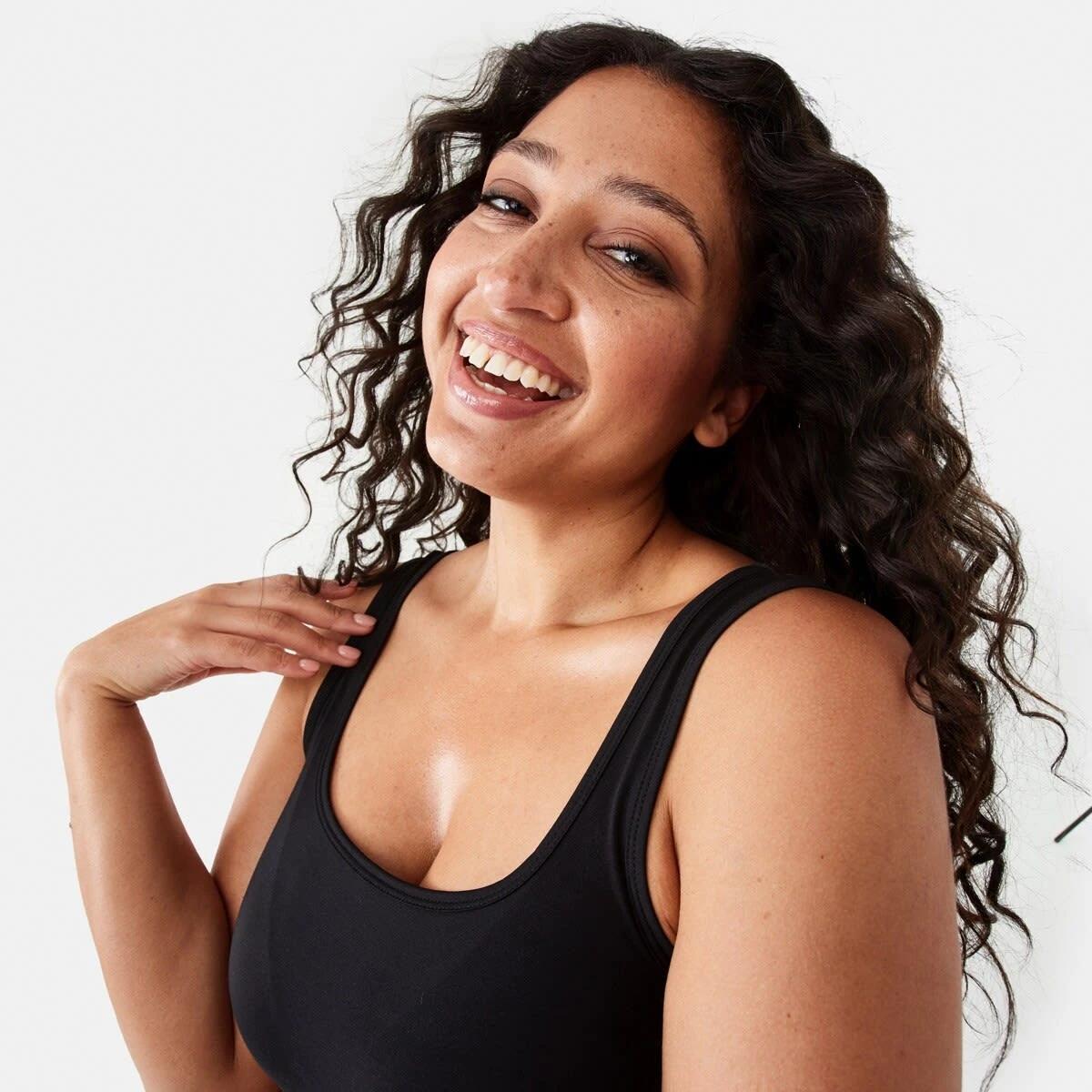 5 Sleeveless Luxe Tank Black, 5 of 8