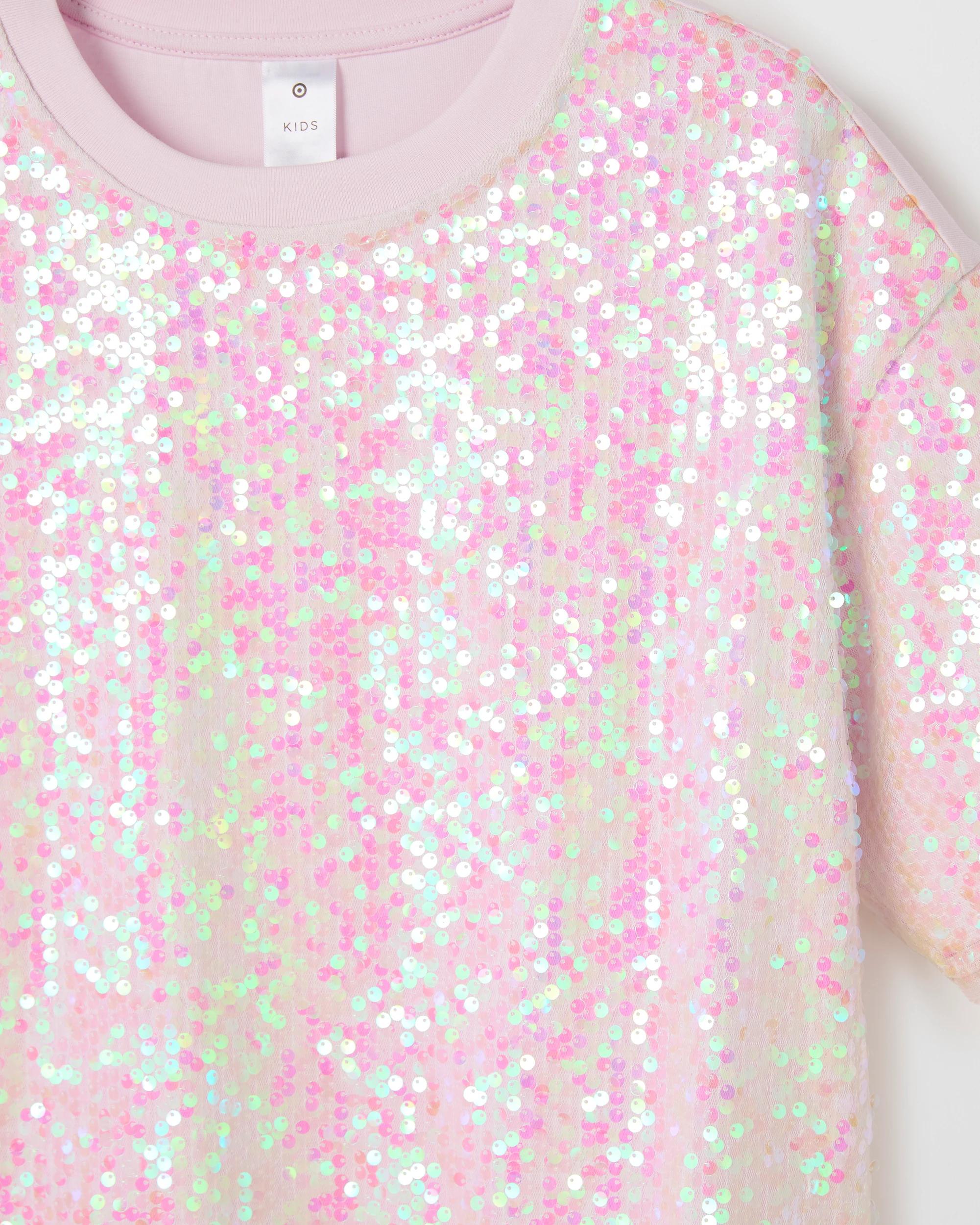 6 Target Kids Sequin Oversized T-Shirt IRIDESCENT, 6 of 6
