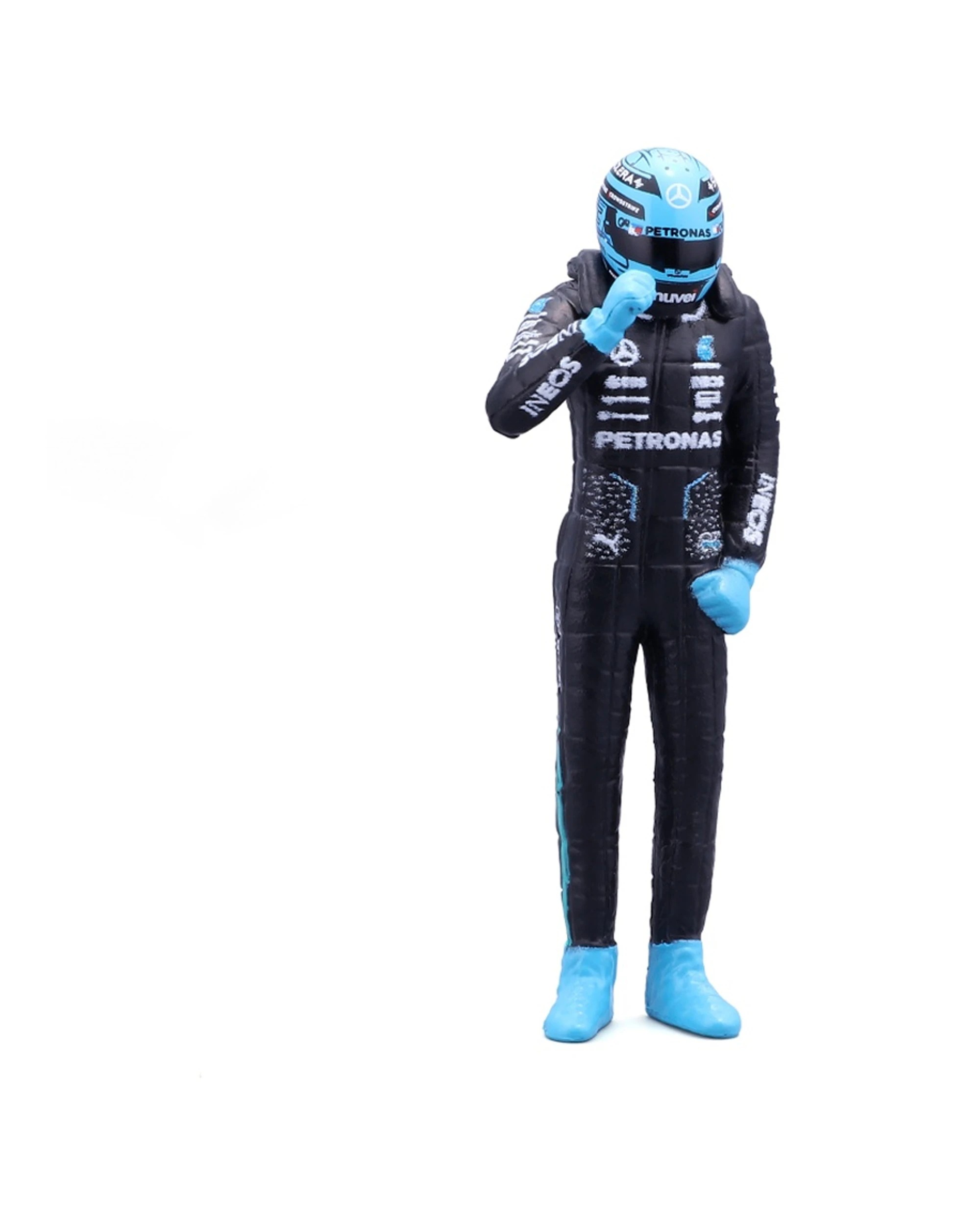 4 Bburago Mercedes AMG W15 Model With Russell Figurine 2024 Replica Car Toy - Multi, 4 of 6