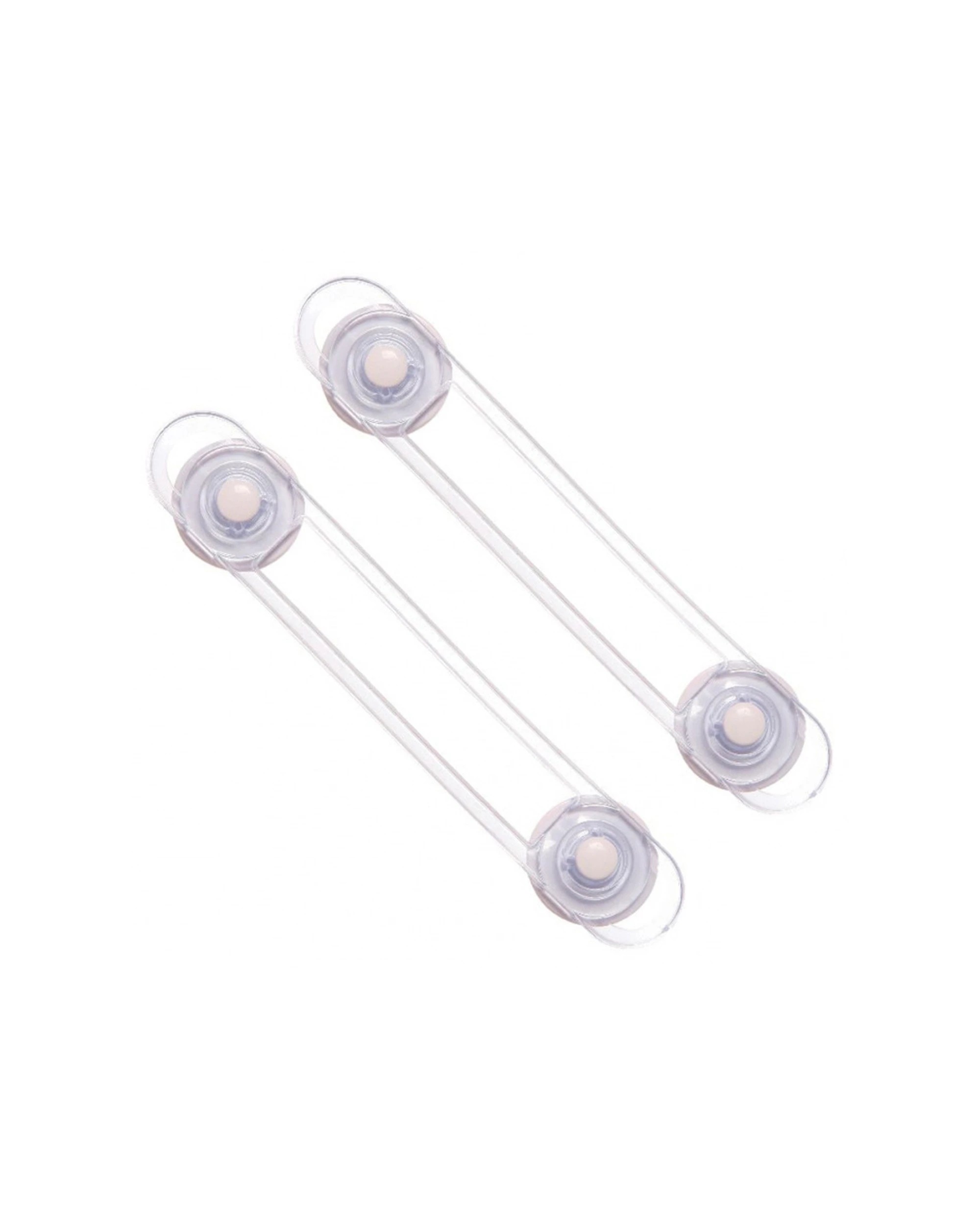 1 Dreambaby 2PK Baby Safety Flexible Multi-Purpose Latch Adhesive Backing Easy Install - Clear, 1 of 2