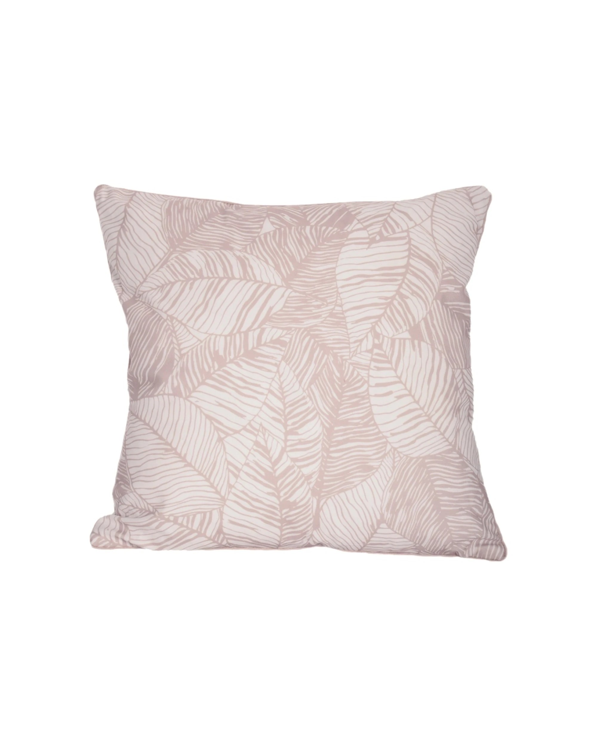 1 Urban Style Decorative Leaves Lounge Cushion Throw Pillow 45x45cm - Pink, 1 of 6