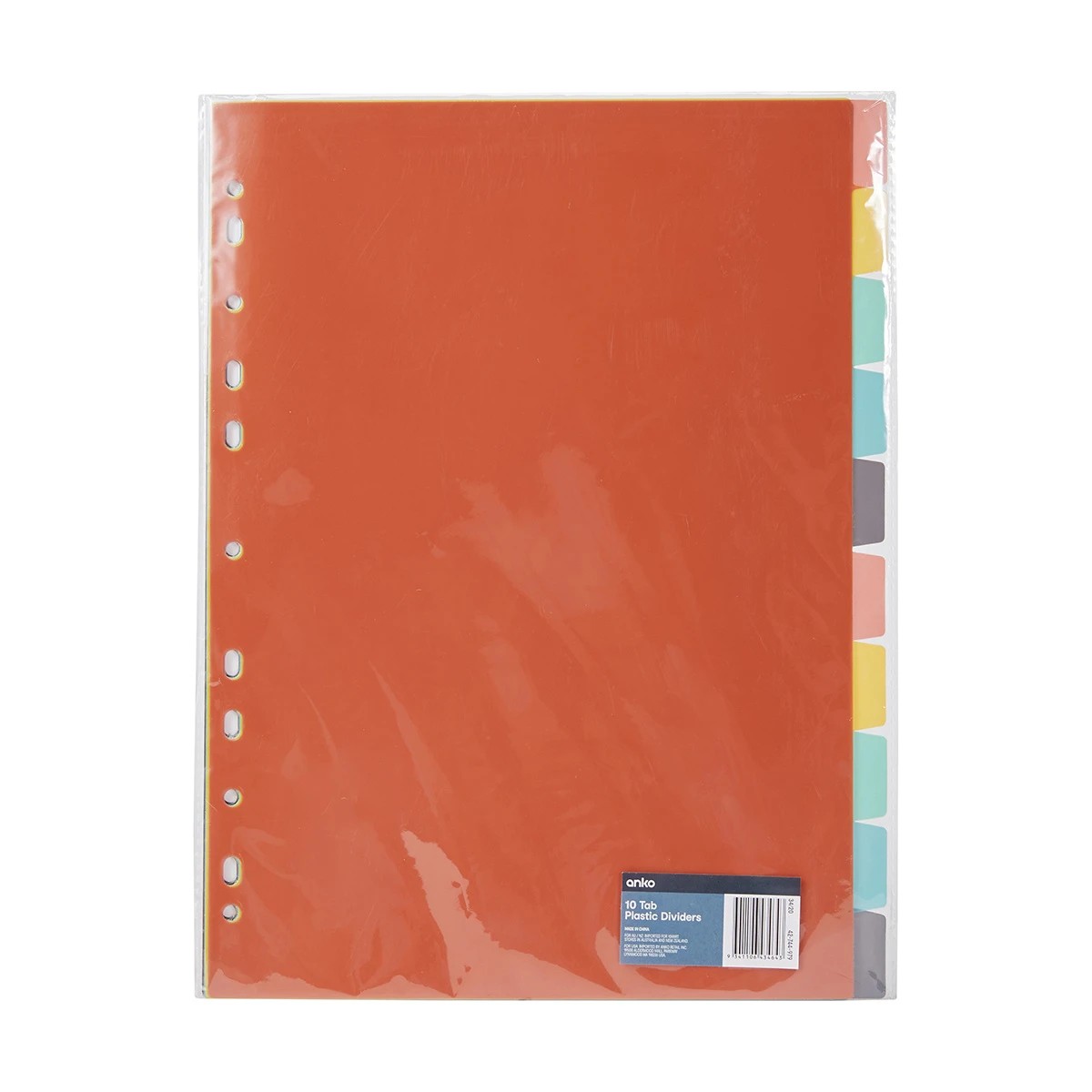 6 10 Tab Plastic Dividers, 6 of 6