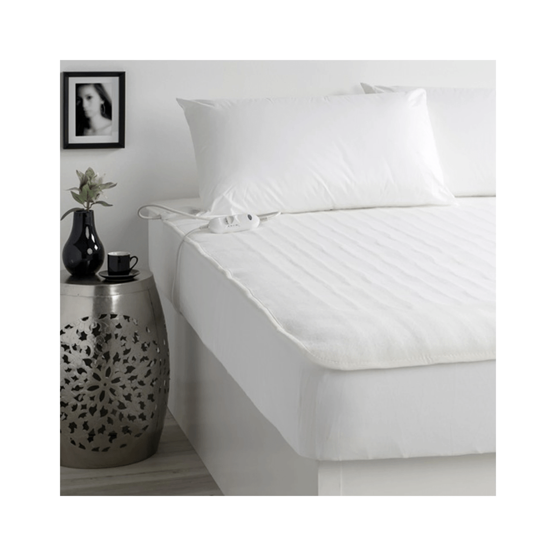 2 Jason Commercial King Single Electric Blanket Fully Fitted 107x203cm
 - White, 2 of 3