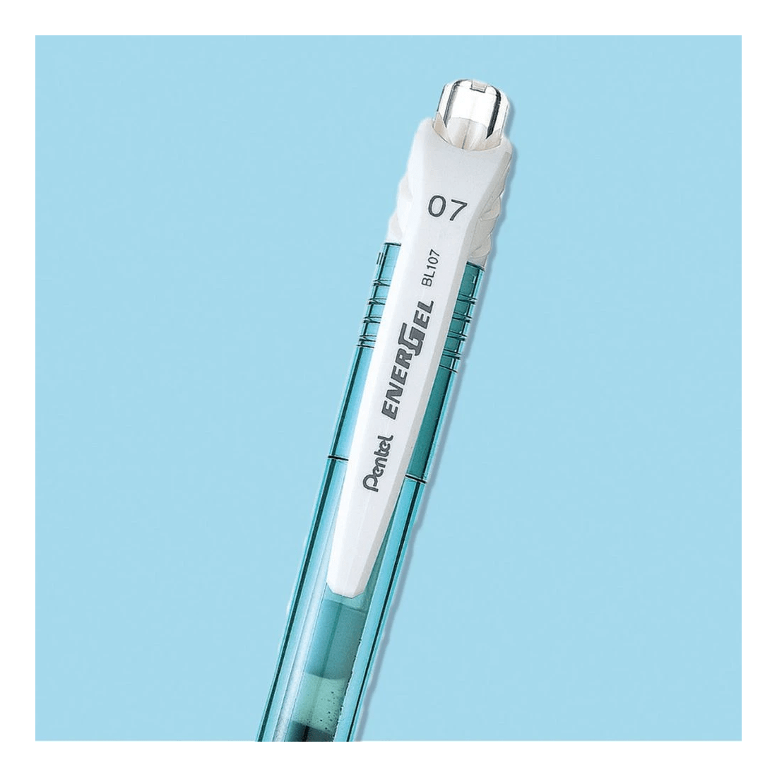 3 Pentel Energel X BL107 Gel Pen 0.7mm Pastel Blue, 3 of 4