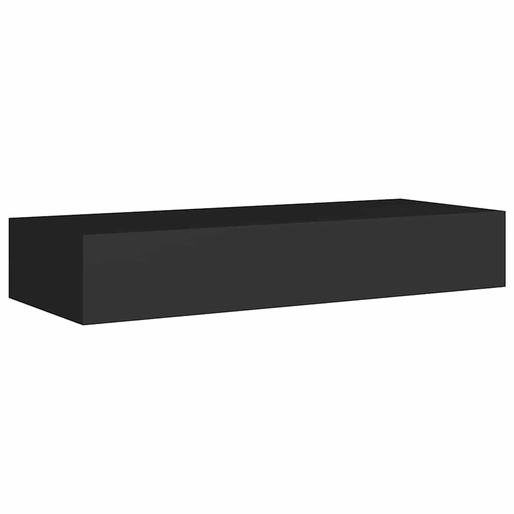 3 vidaXL Drawer Shelf Mdf - Black, 3 of 8