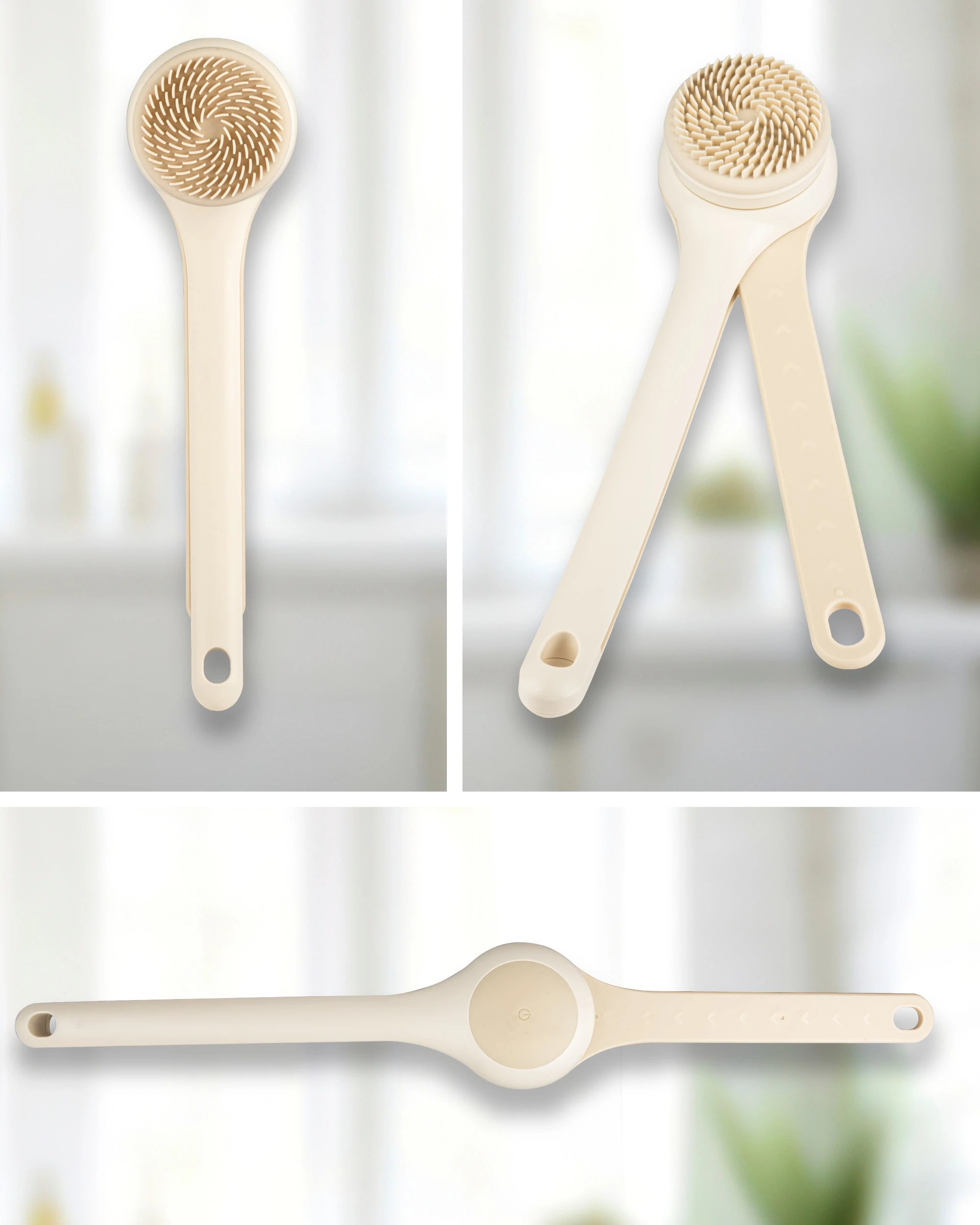 4 Global Shop Direct Everglow Motorised Fold-Out Body Scrubber and Shower Brush, 4 of 7