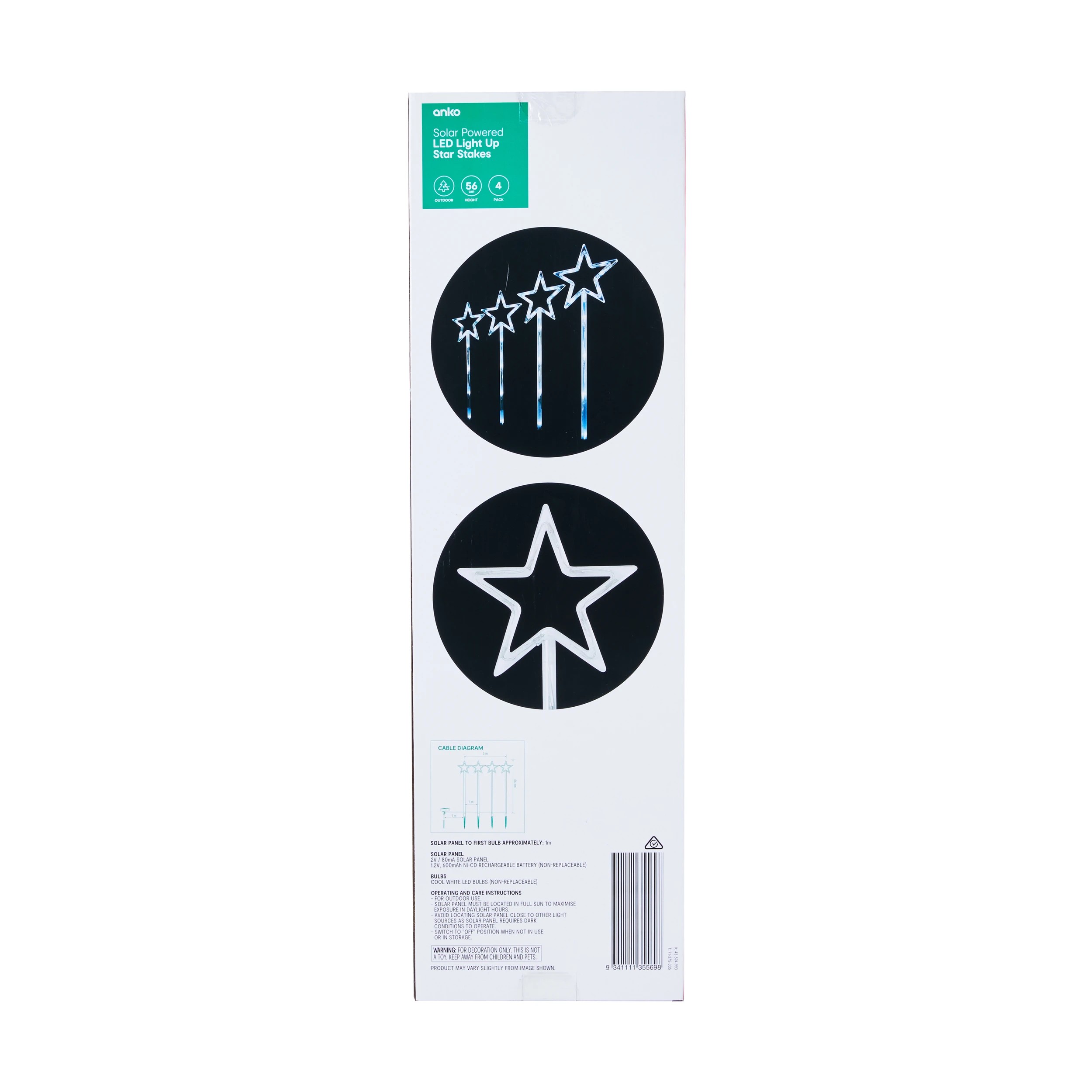10 4 Pack Solar LED Light Up Star Stakes, 10 of 10