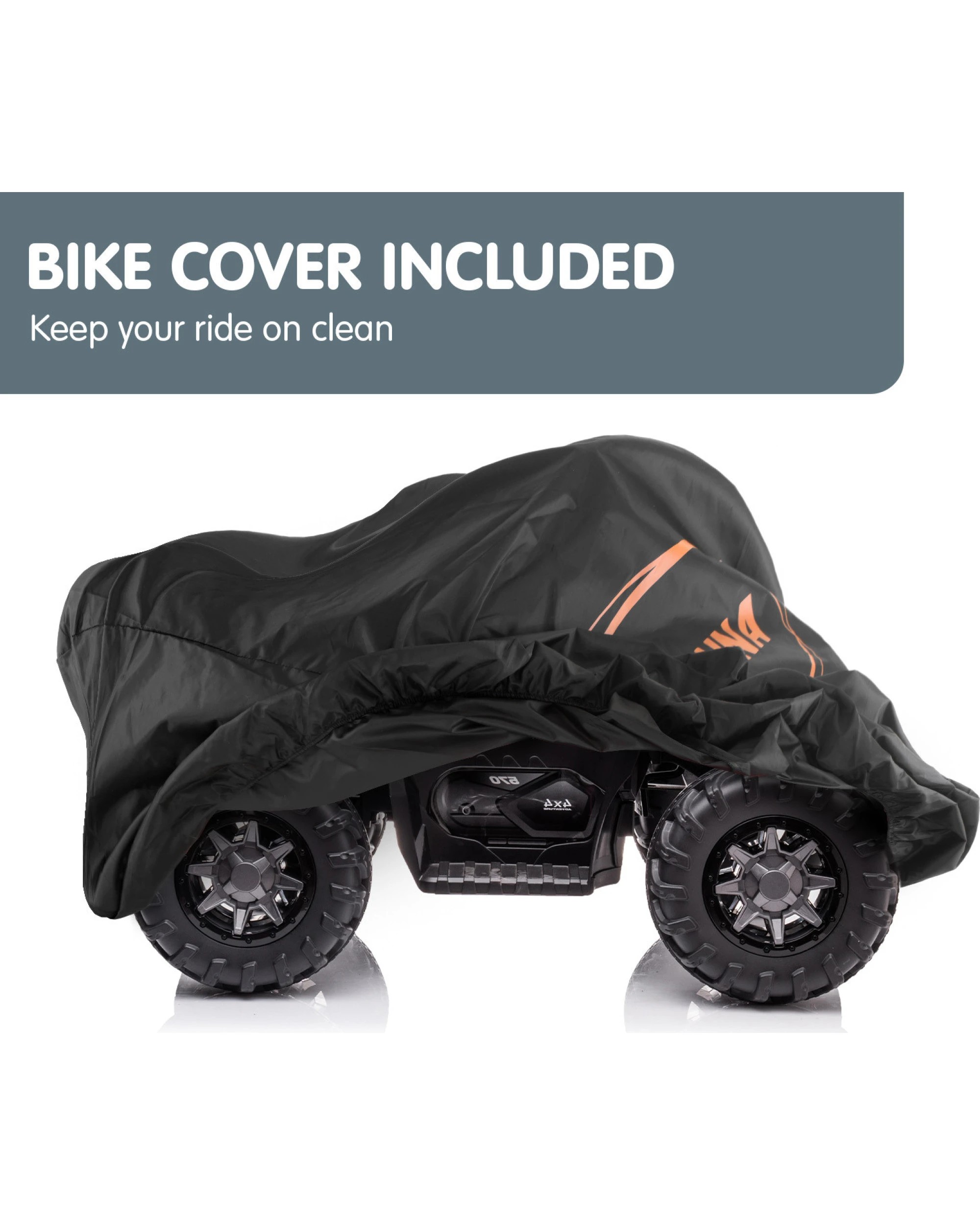 3 Kahuna Gts99 Kids Toy Electric Ride On Quad Bike 50w Atv - Black, 3 of 10