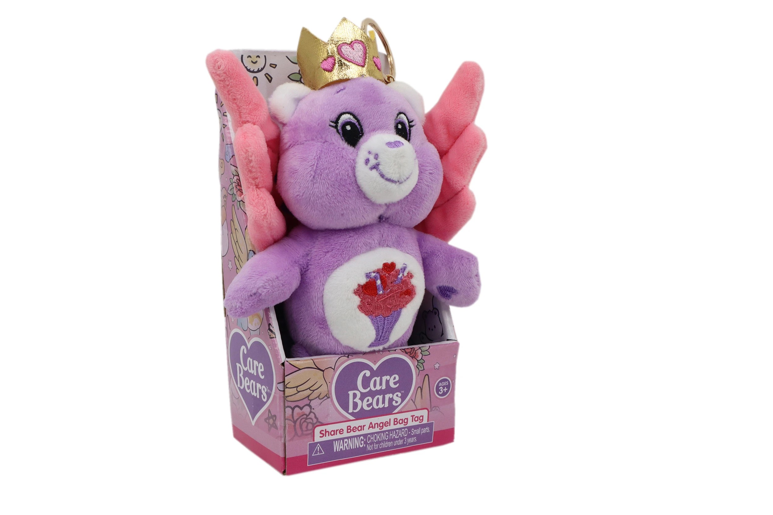 6 Care Bears Angel Plush Bag Tags - Assorted - Multi, 6 of 8