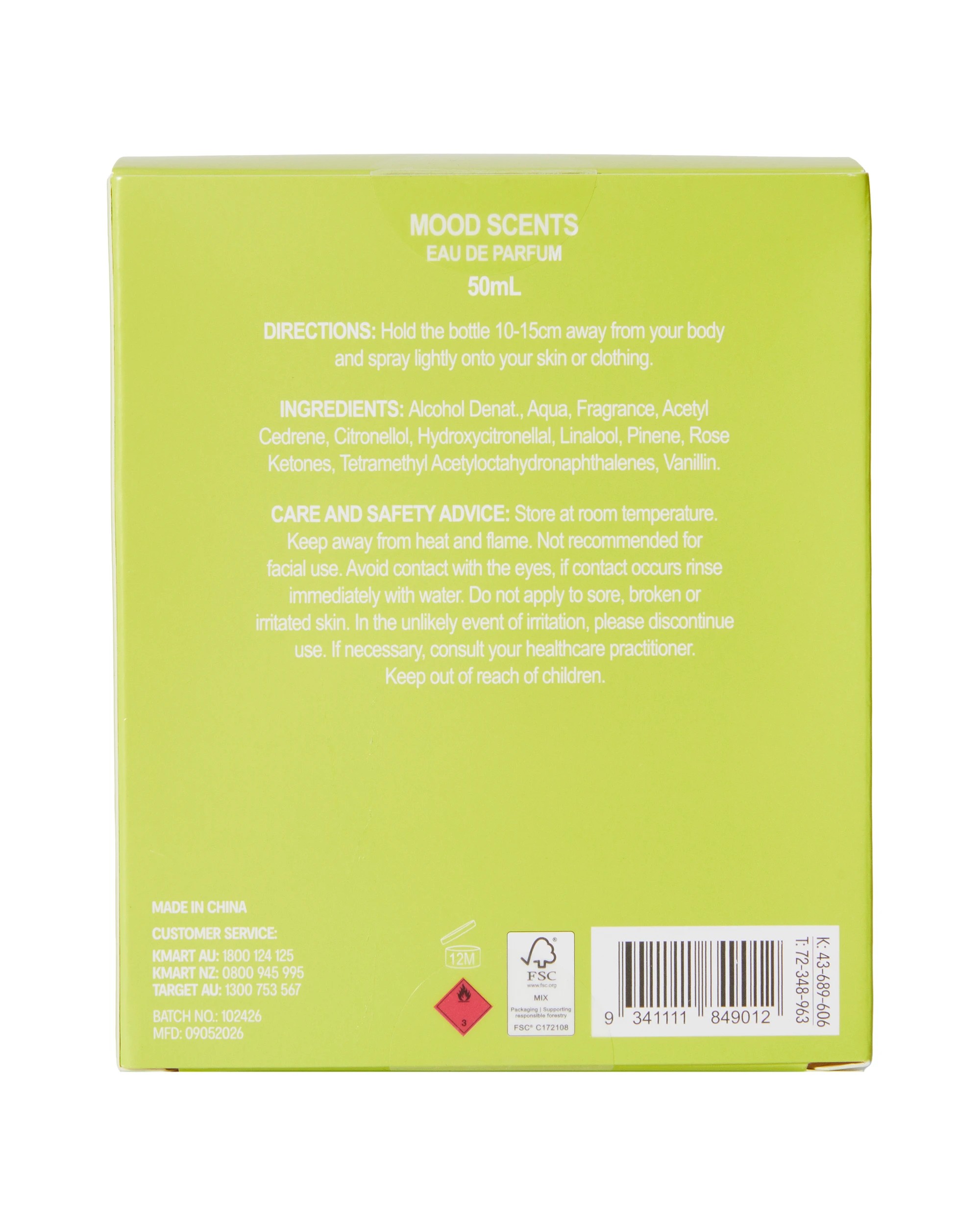 6 OXX Fragrance Mood Scents Uplifting Eau De Parfum 50ml - Yuzu, Raspberry and Peach Scents, 6 of 6