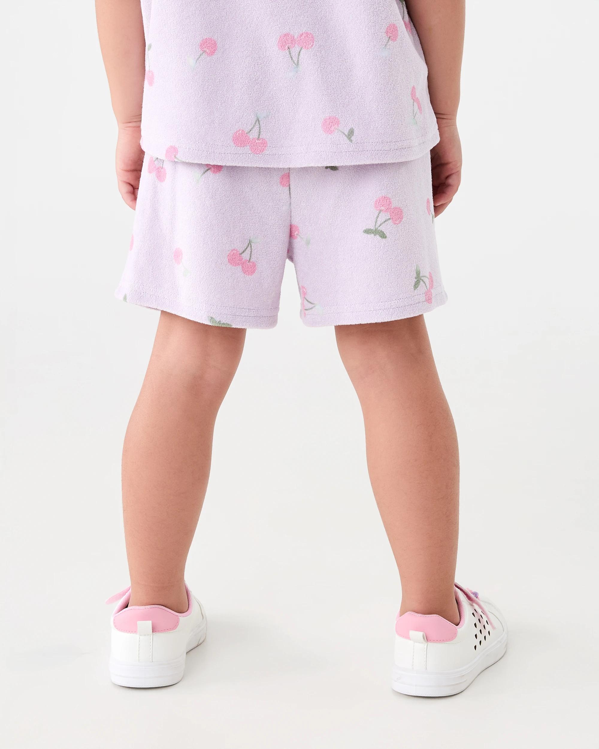 2 Terry Shorts Pur Cherry, 2 of 6