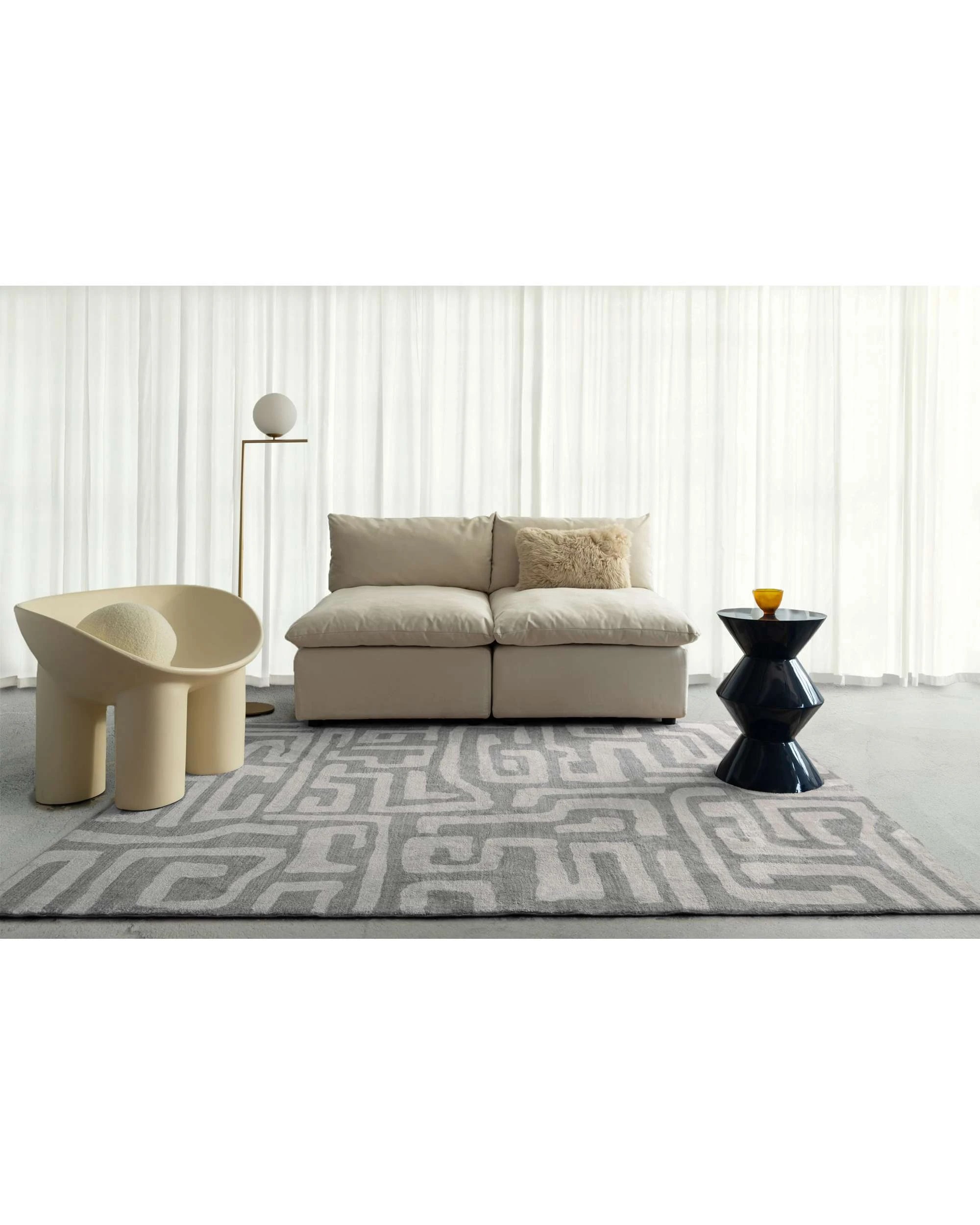 2 Loopsie Alberc Aztec Washable Rug-330cm x 240cm - Grey, 2 of 6