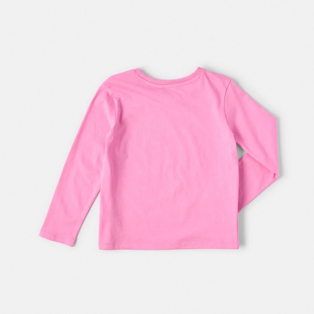 8 Long Sleeve Plain T-shirt Aurora Pnk, 8 of 8