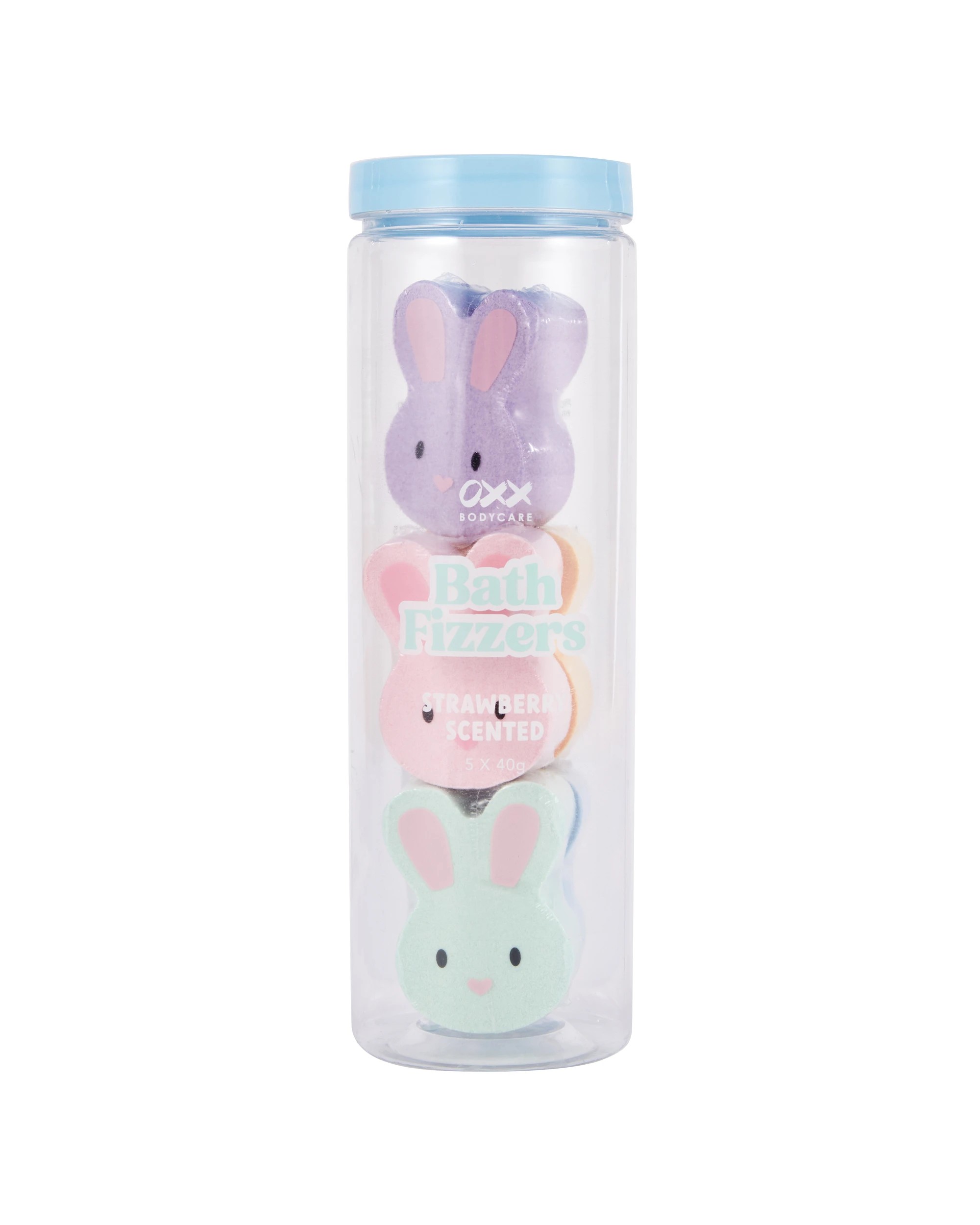 1 OXX Bodycare 5 Piece Bath Fizzers - Strawberry Scented, 1 of 4