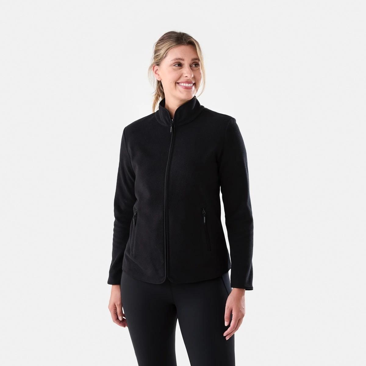 2 Outdoor Polar Fleece Jacket Black, 2 of 7