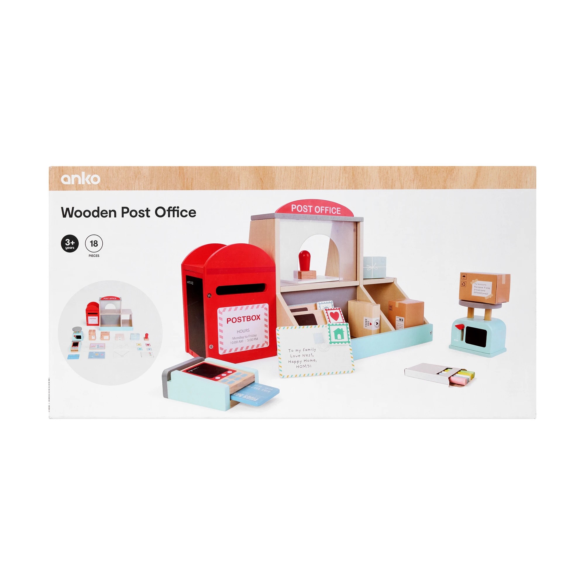 10 18 Piece Wooden Post Office, 10 of 10