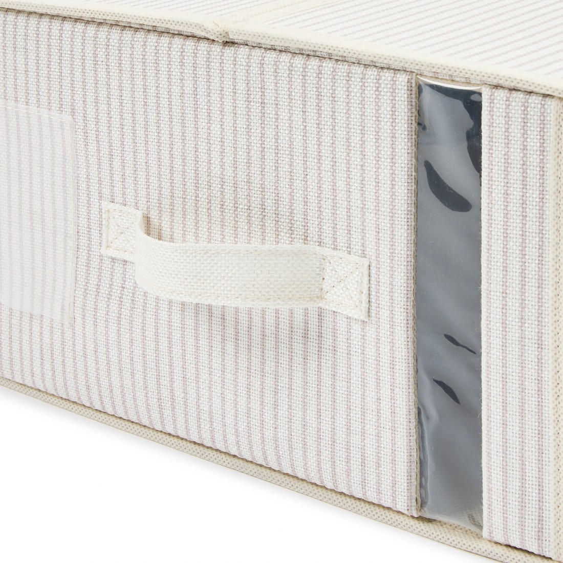 9 Linen Look Striped Bed Linen Box - Large, Beige, 9 of 10