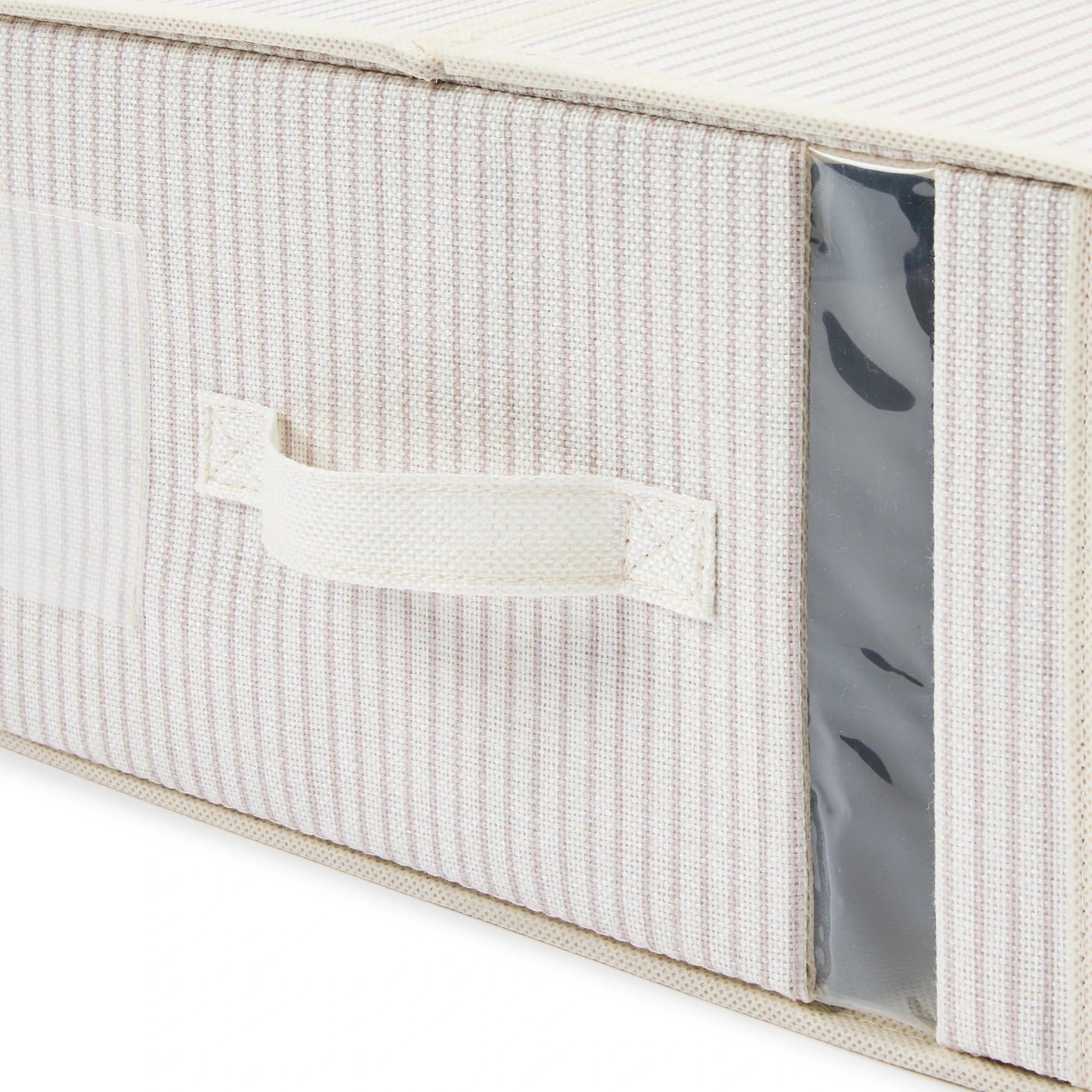 9 Linen Look Striped Bed Linen Box - Large, Beige, 9 of 10