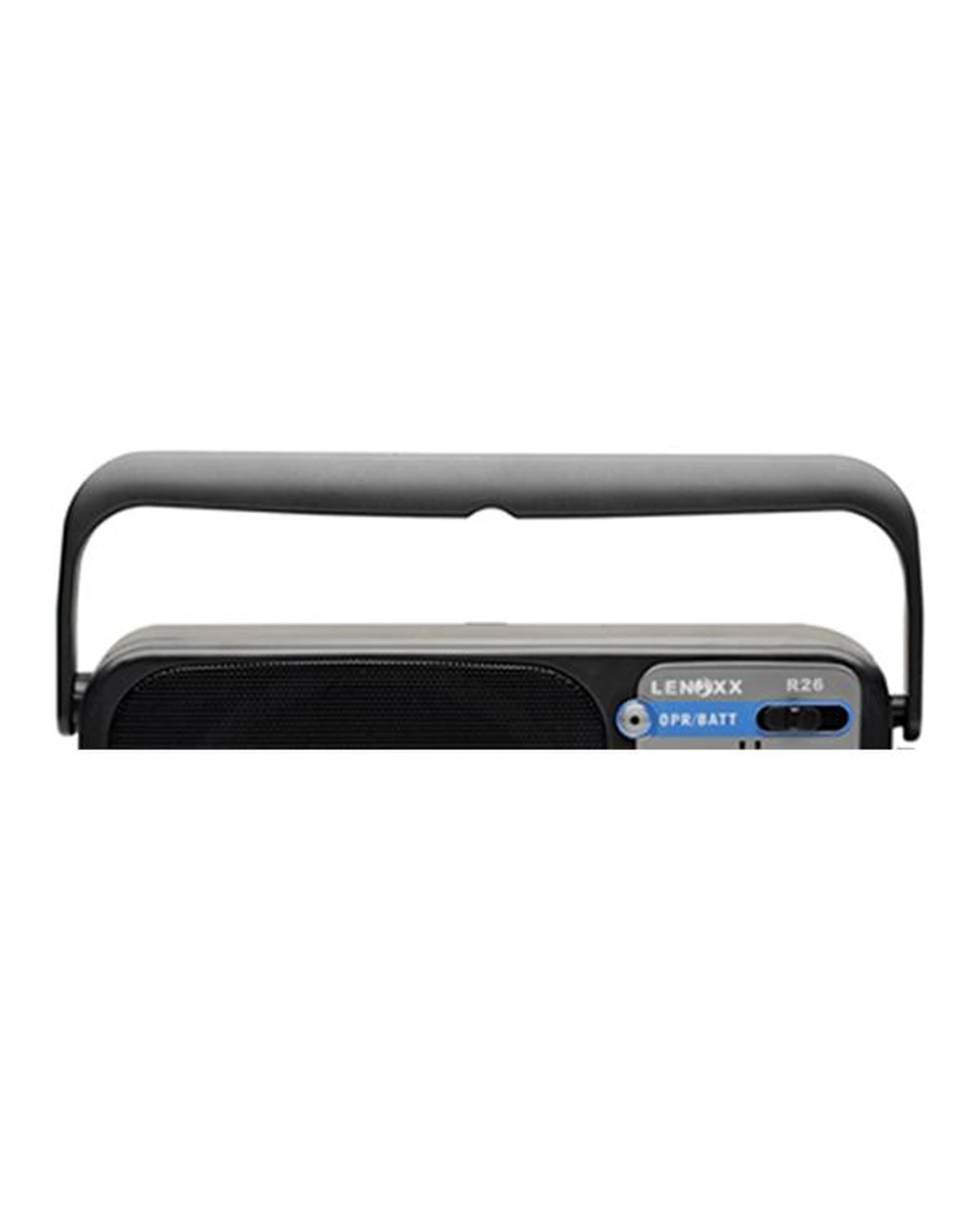 4 Lenoxx AM/FM Mantle Radio (Black) Battery Operated, w/ Bandwidth 540-1600, 4 of 5